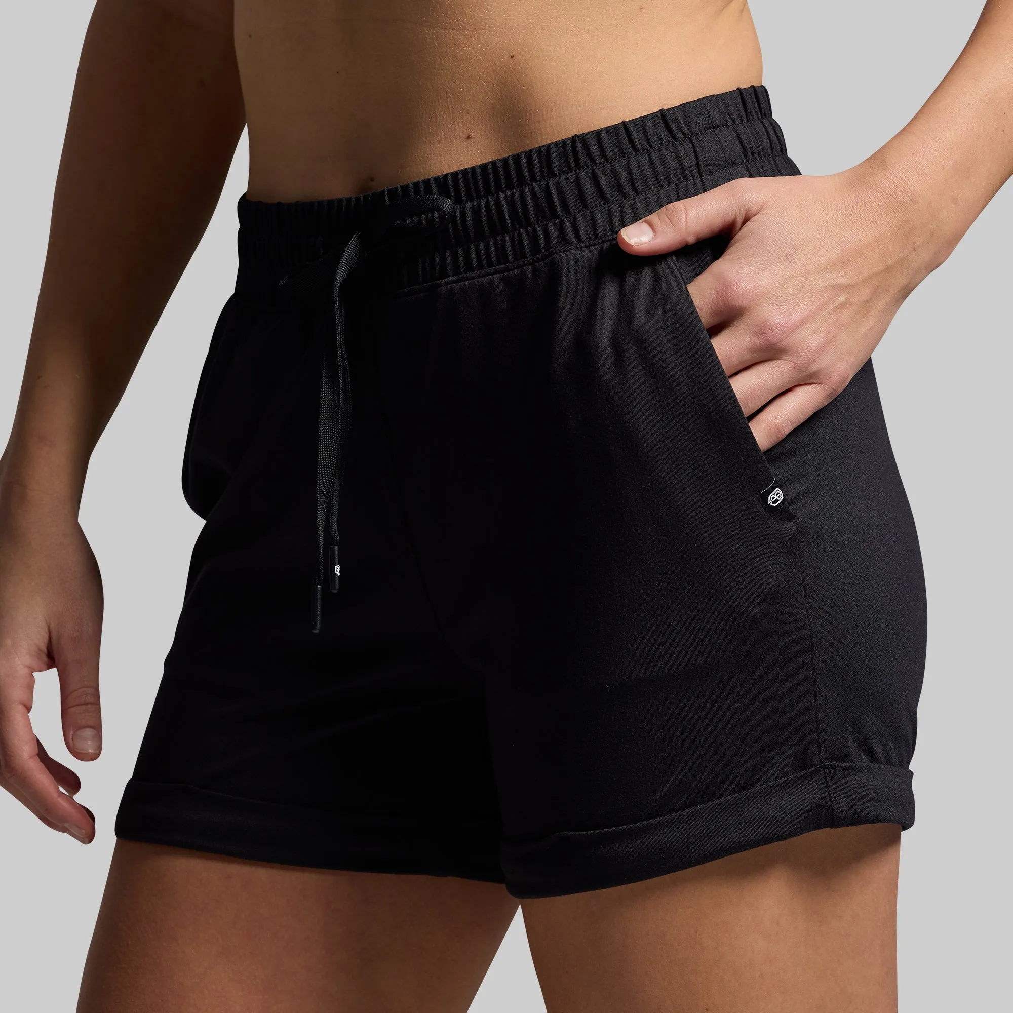 Women's Lounge Short 2.0 (Black) sold by Born Primitive product image thumbnail 4