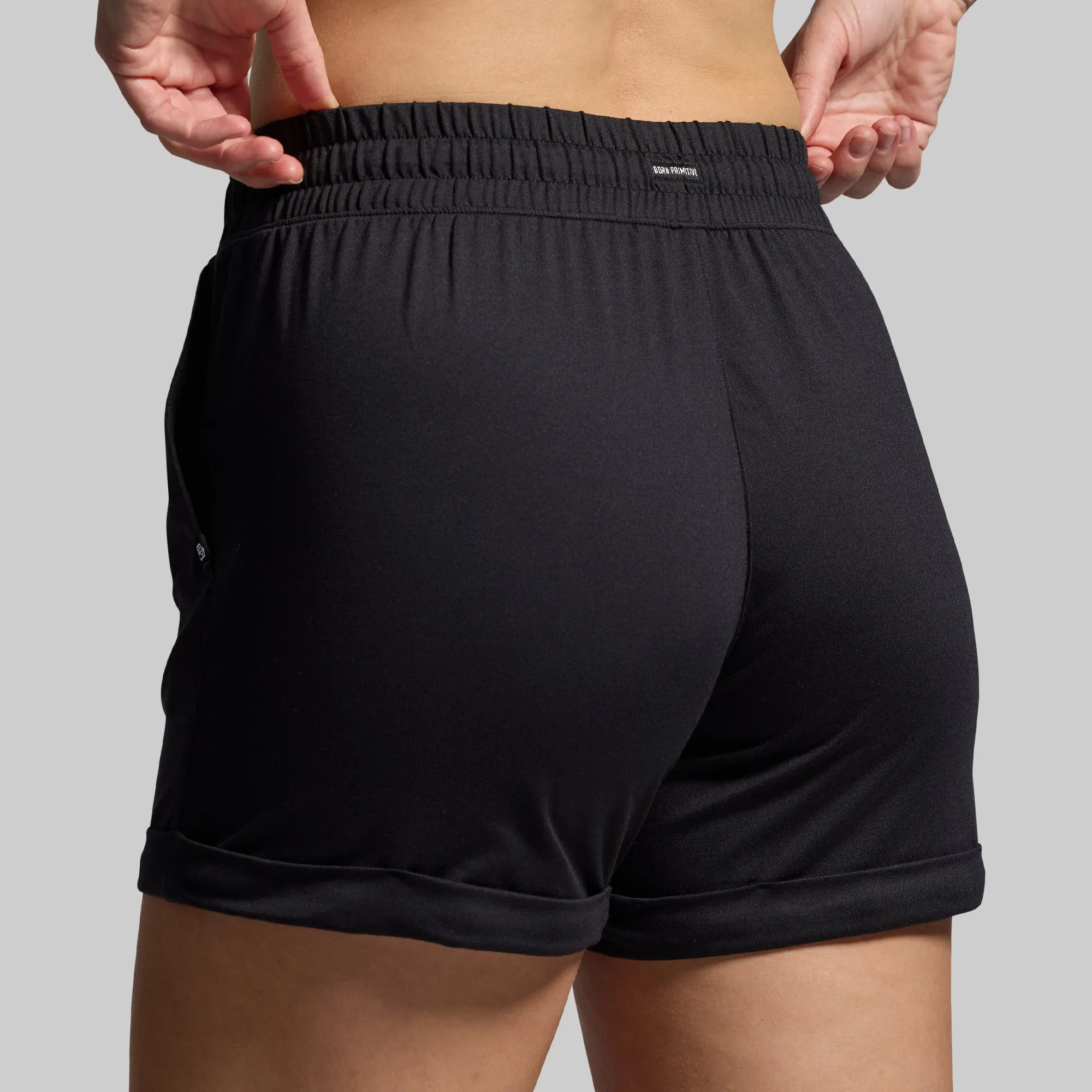 Women's Lounge Short 2.0 (Black) sold by Born Primitive product image thumbnail 2