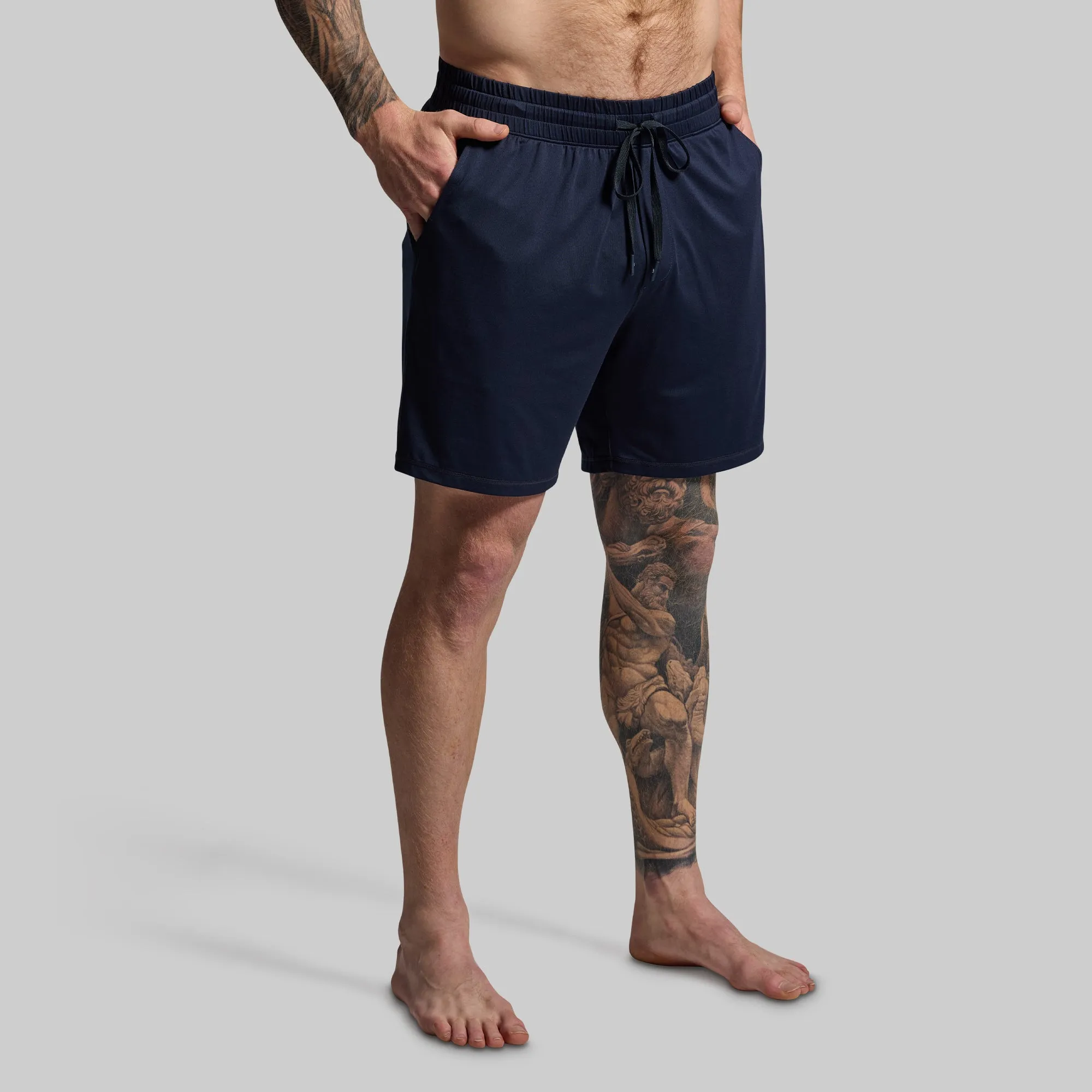 Men's Lounge Short 2.0 (BP Navy) sold by Born Primitive