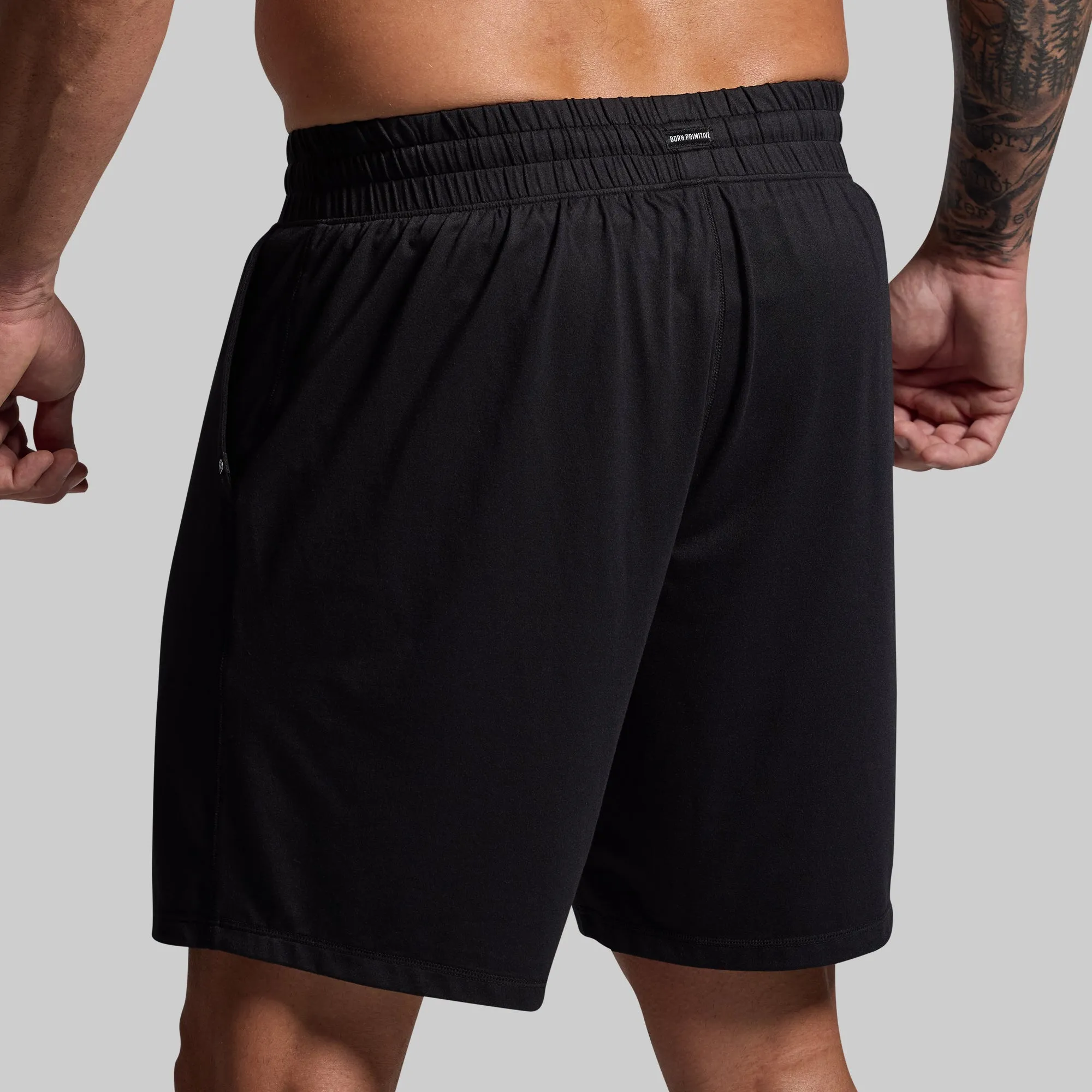 Men's Lounge Short 2.0 (Black) sold by Born Primitive product image thumbnail 4