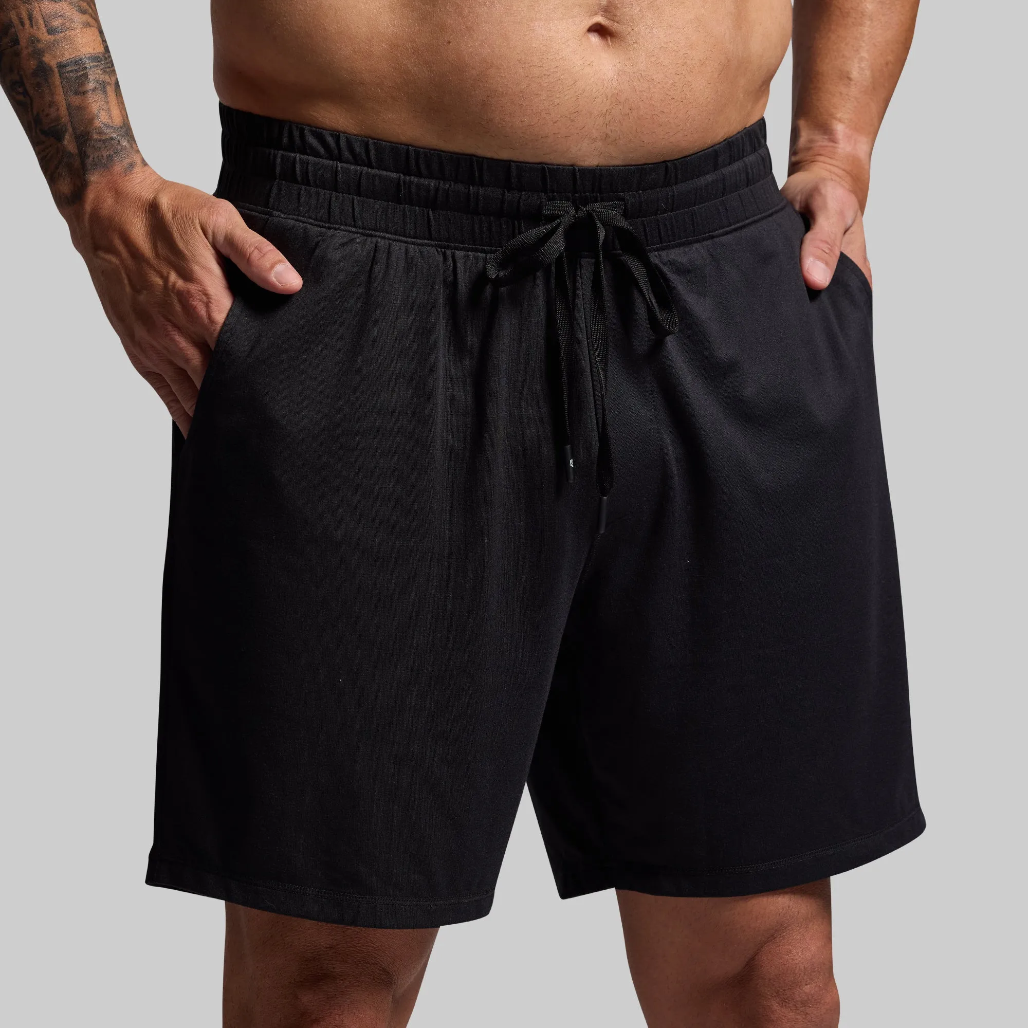 Men's Lounge Short 2.0 (Black) sold by Born Primitive product image thumbnail 3