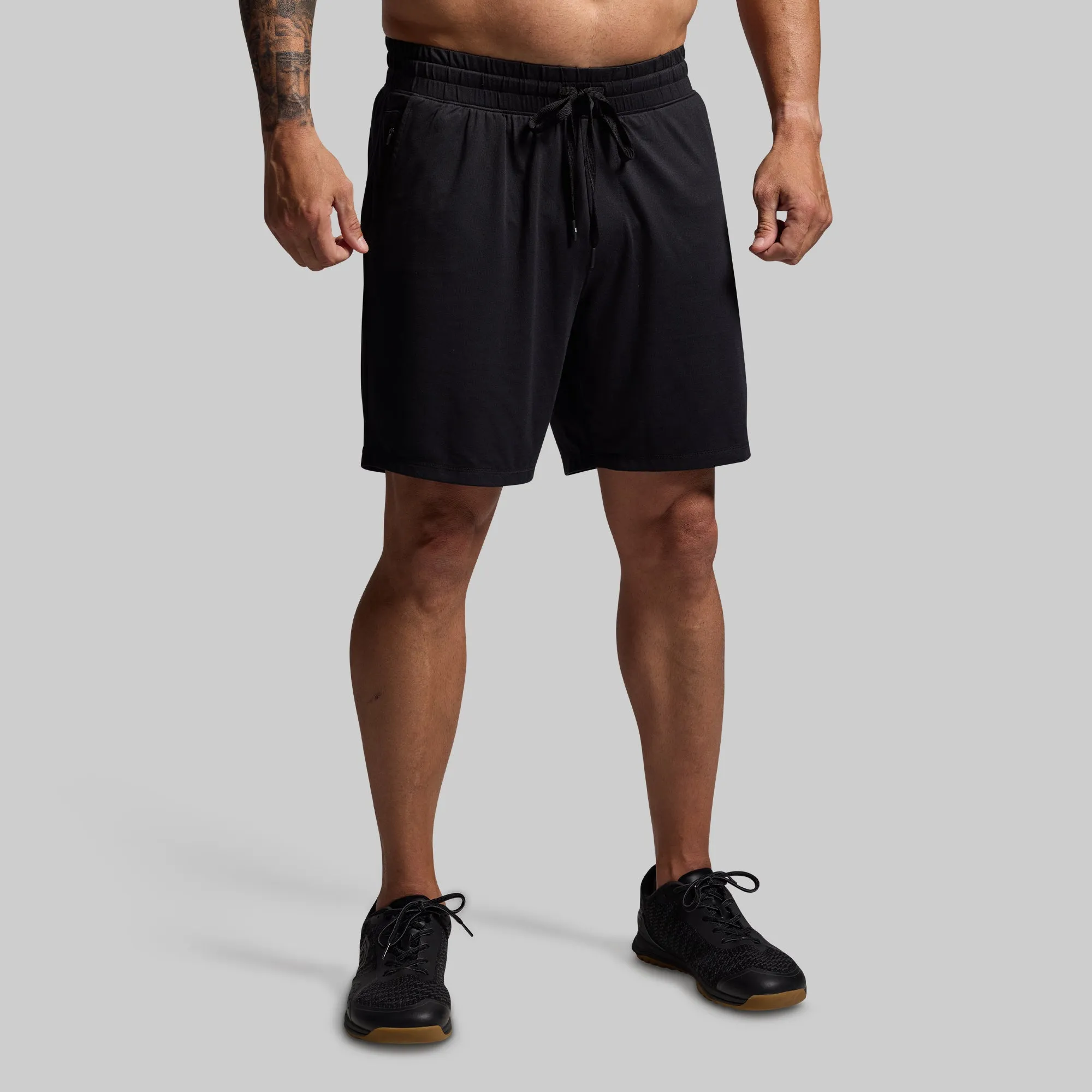 Men's Lounge Short 2.0 (Black) sold by Born Primitive