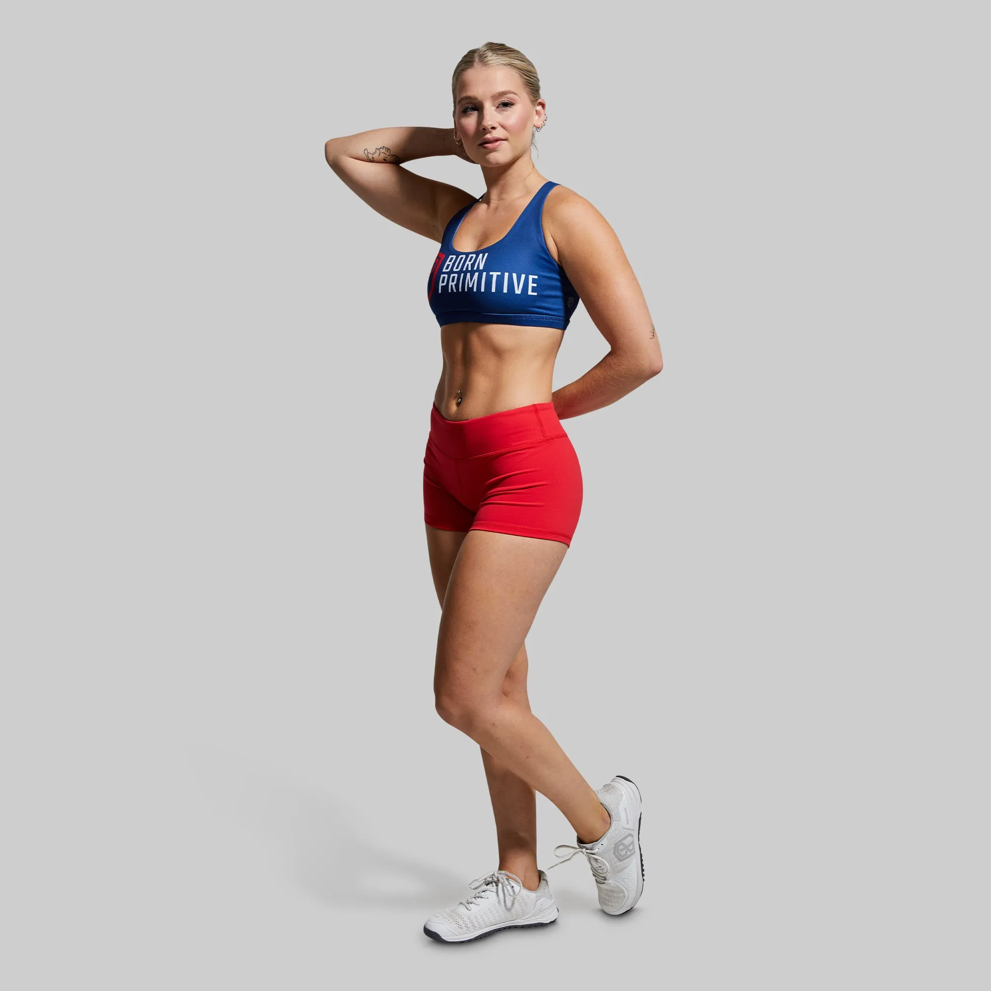 Vitality Sports Bra (Brand Strength-Navy) sold by Born Primitive product image thumbnail 4