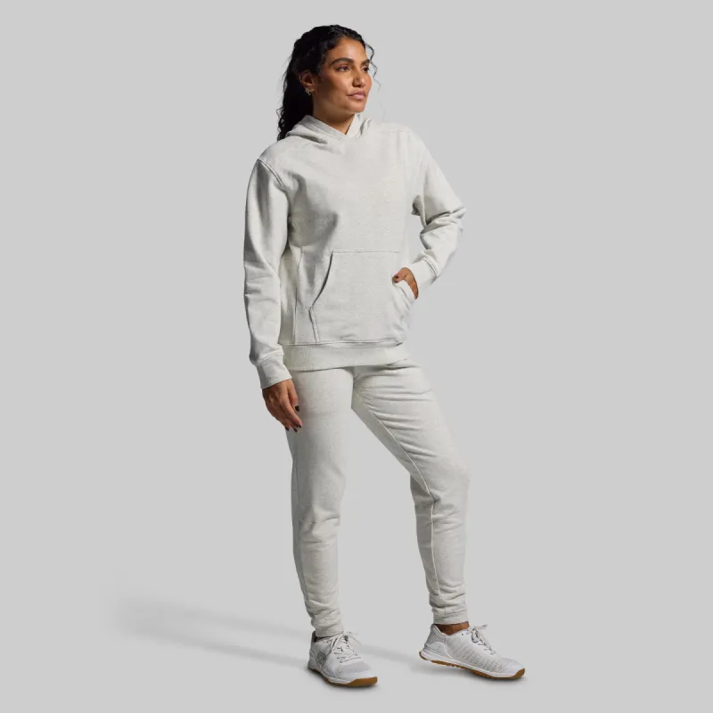 Women's Unmatched Jogger Set (Heather White) sold by Born Primitive