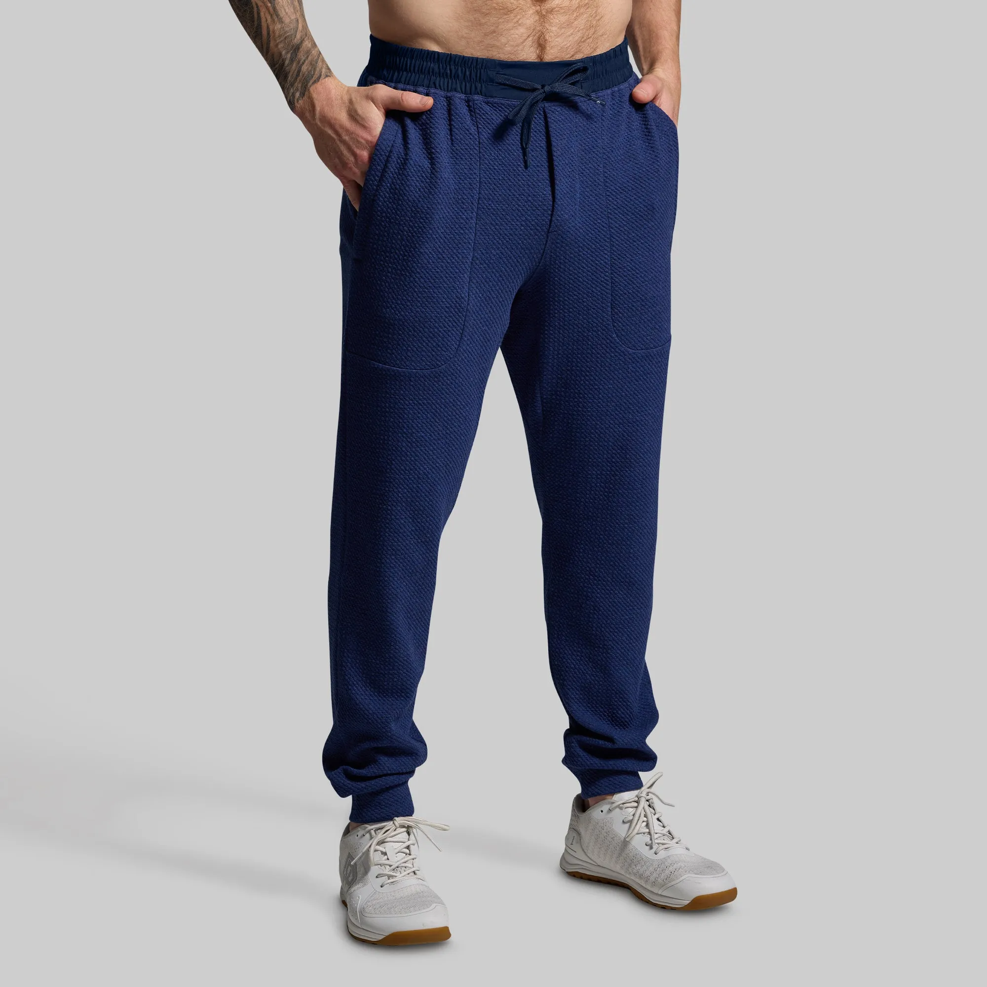 Men's Cloud Jogger (Heather Midnight Blue) sold by Born Primitive