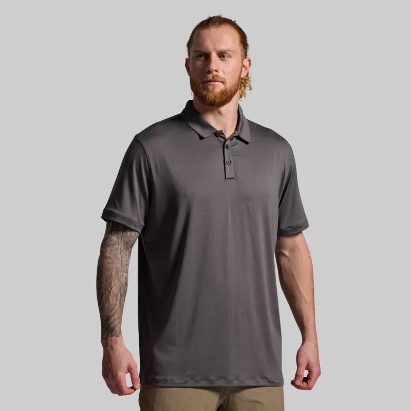 Athleisure Polo (Gunmetal) sold by Born Primitive