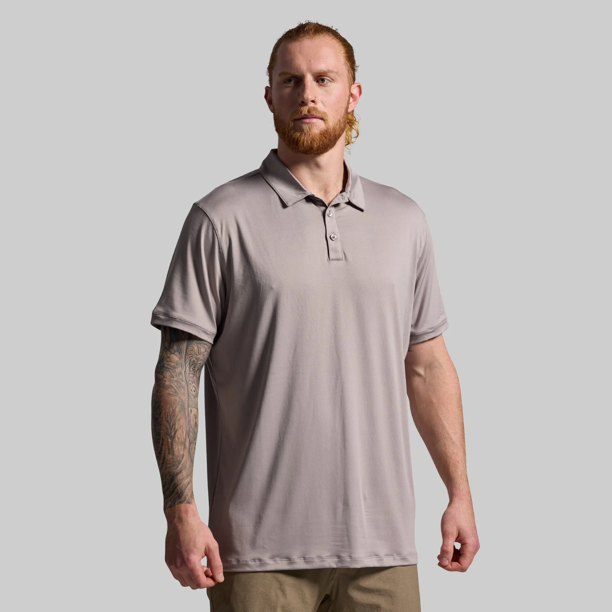 Athleisure Polo (Stone) sold by Born Primitive