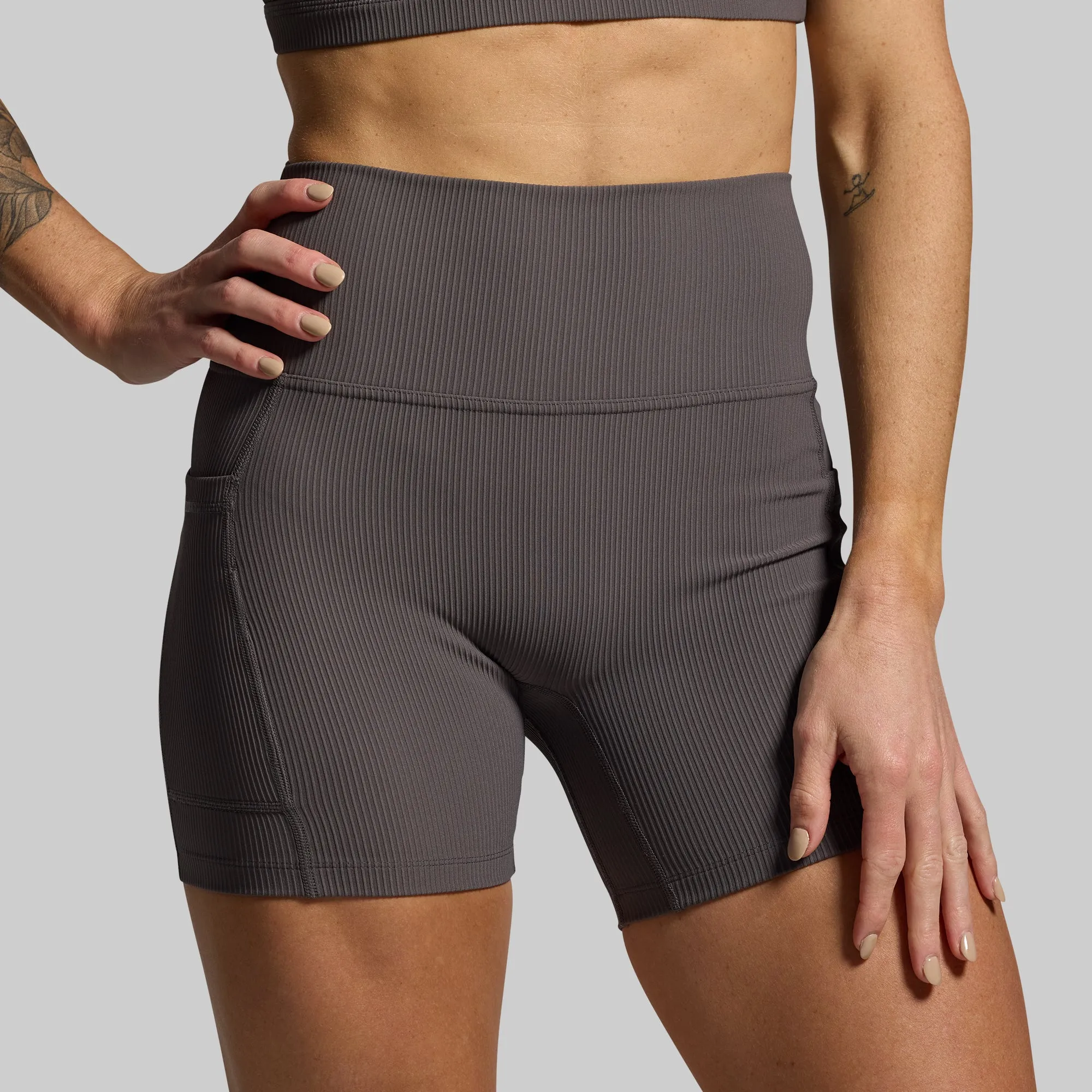 Break The Limits Short Set (Dark Grey) sold by Born Primitive product image thumbnail 5