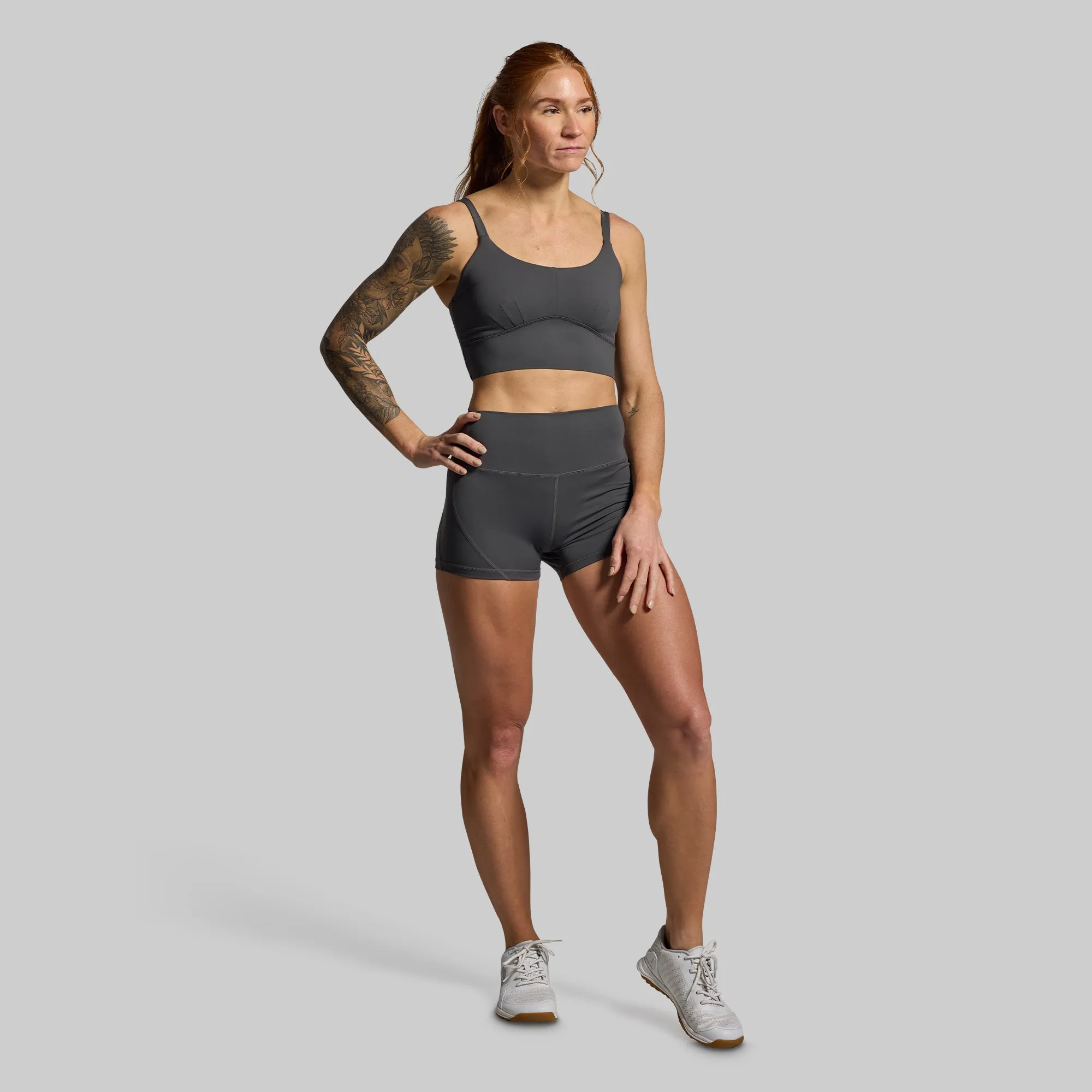 Your Go To Booty Short Set (Gunmetal) sold by Born Primitive