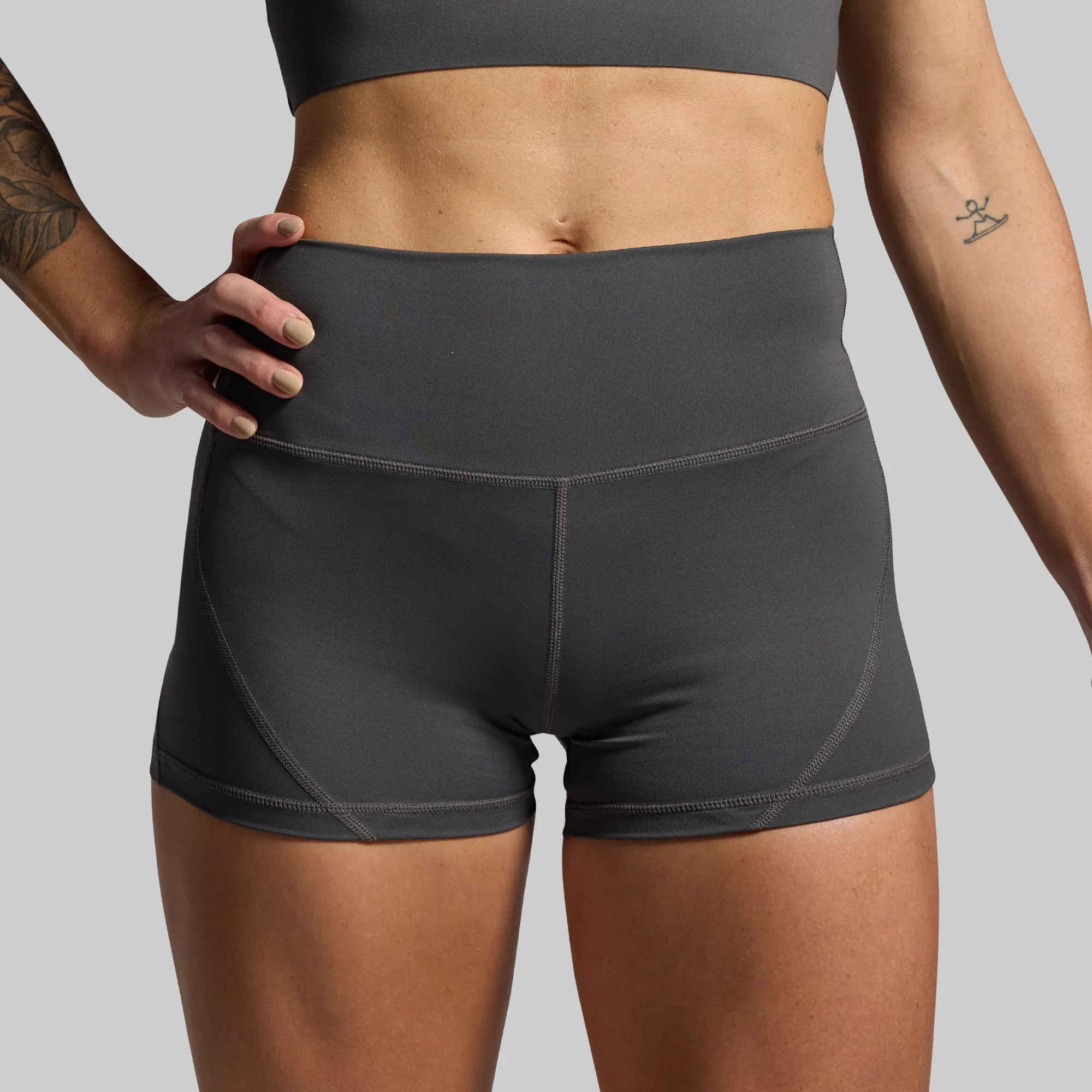 Your Go To Booty Short Set (Gunmetal) sold by Born Primitive product image thumbnail 3