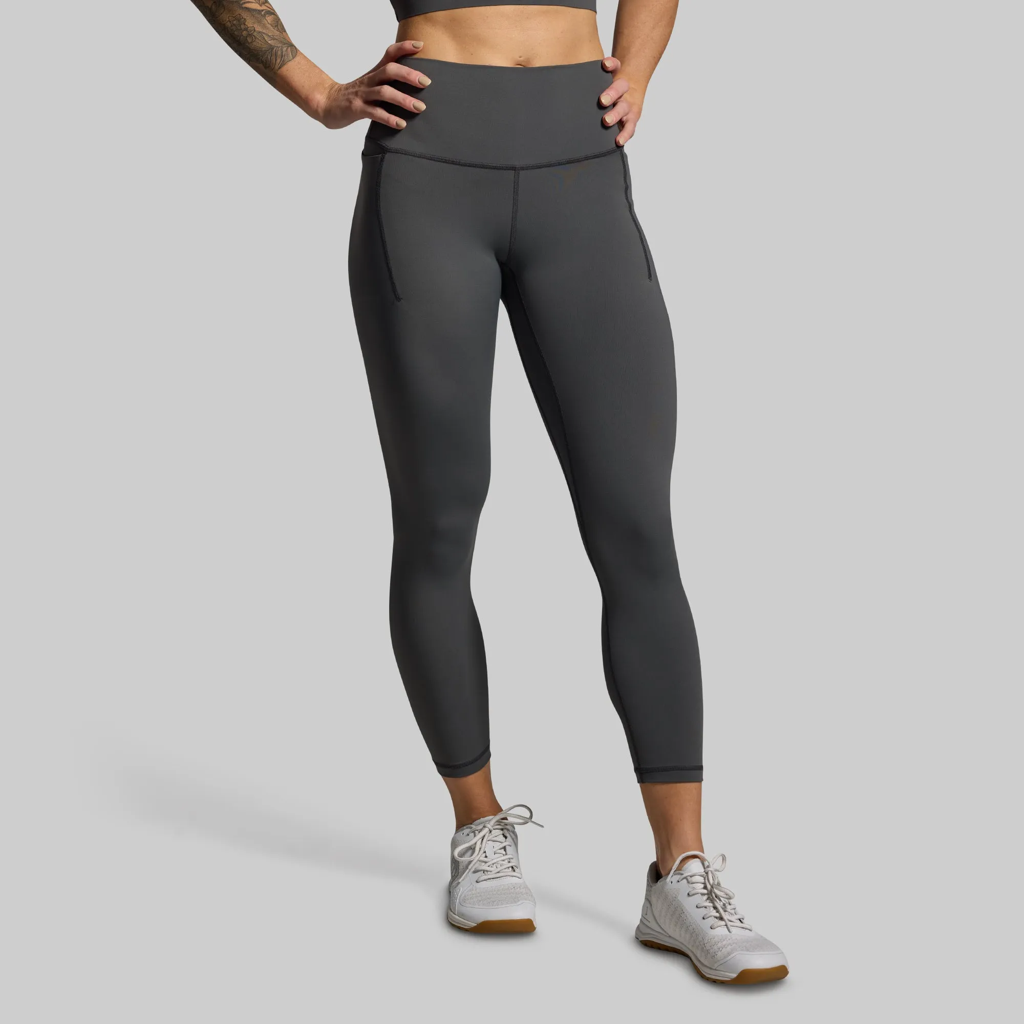 Your Go To 7/8 Legging w/ Pockets 2.0 (Gunmetal) sold by Born Primitive product image thumbnail 2