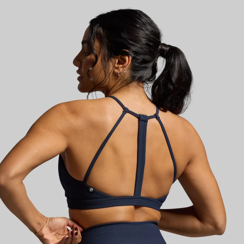 Break the Limits Sports Bra (BP Navy) sold by Born Primitive