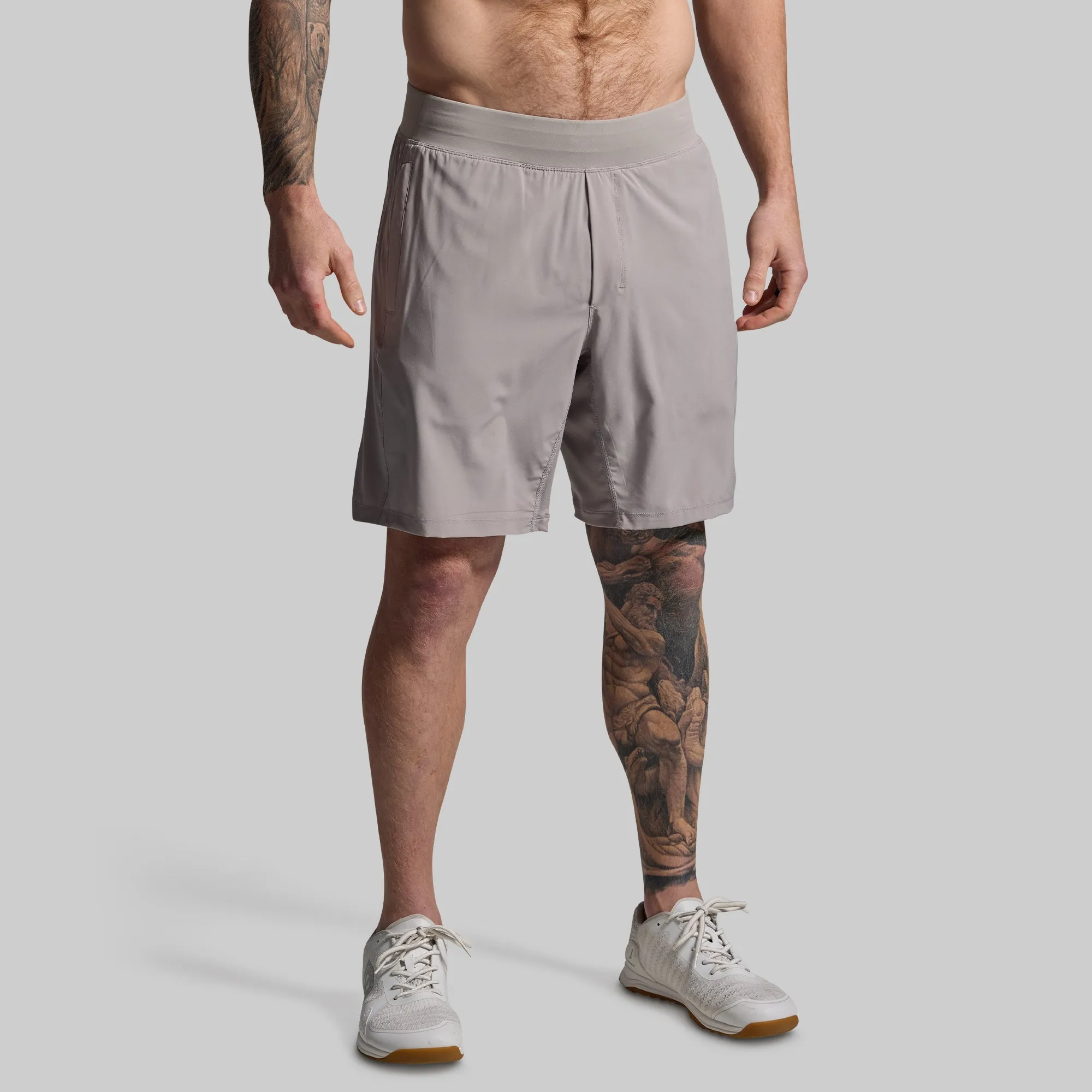 Versatile Short w/ Compression 9" (Stone) sold by Born Primitive