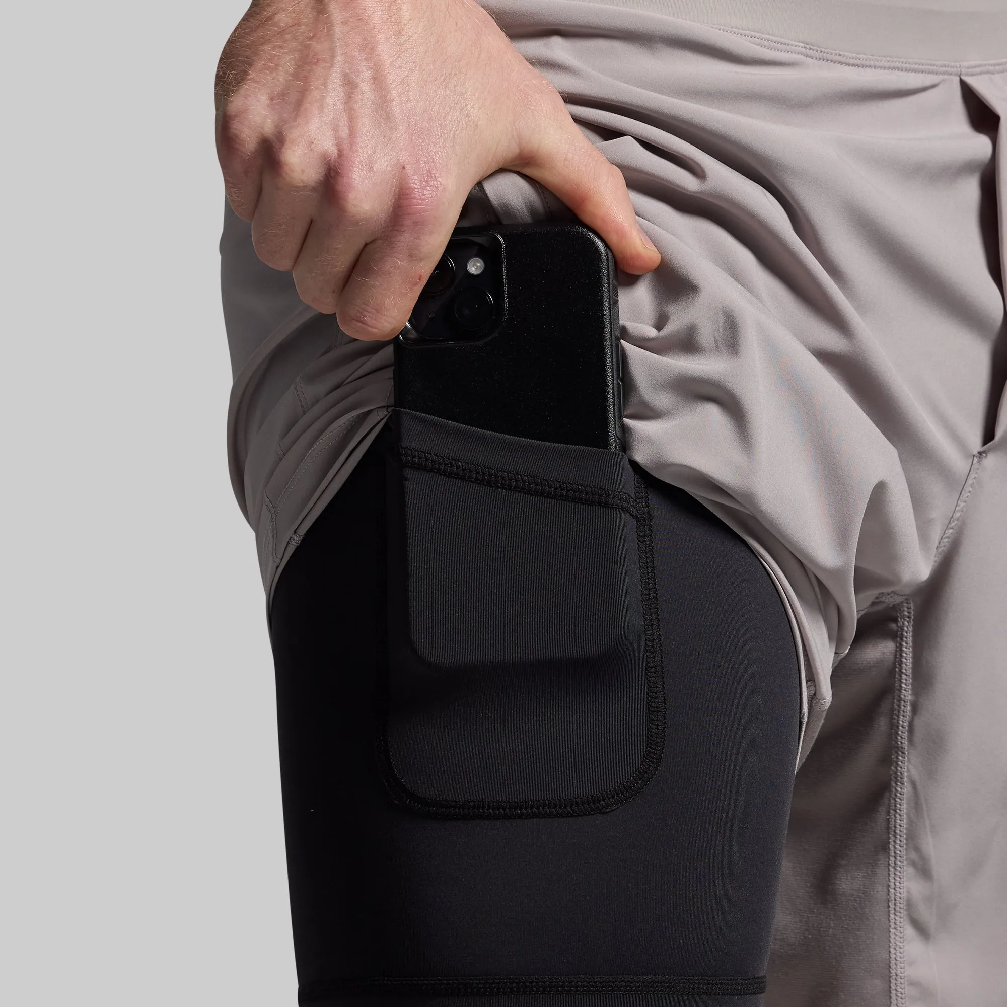 Versatile Short w/ Compression 9" (Stone) sold by Born Primitive product image thumbnail 3