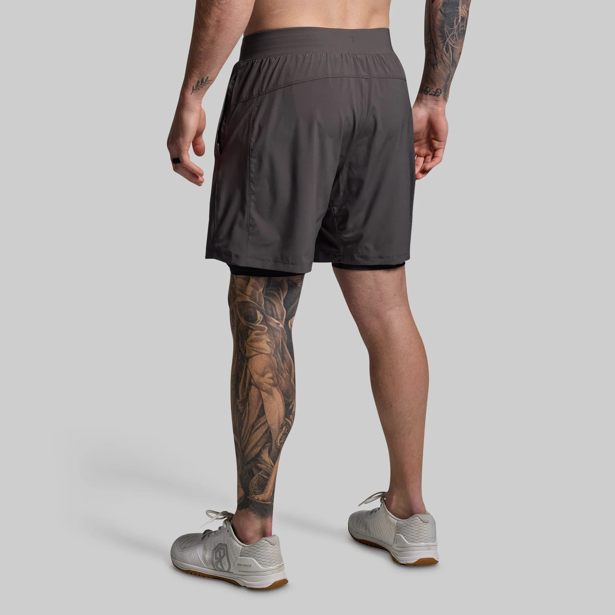 Versatile Short w/ Compression 7" (Gunmetal) sold by Born Primitive product image thumbnail 2