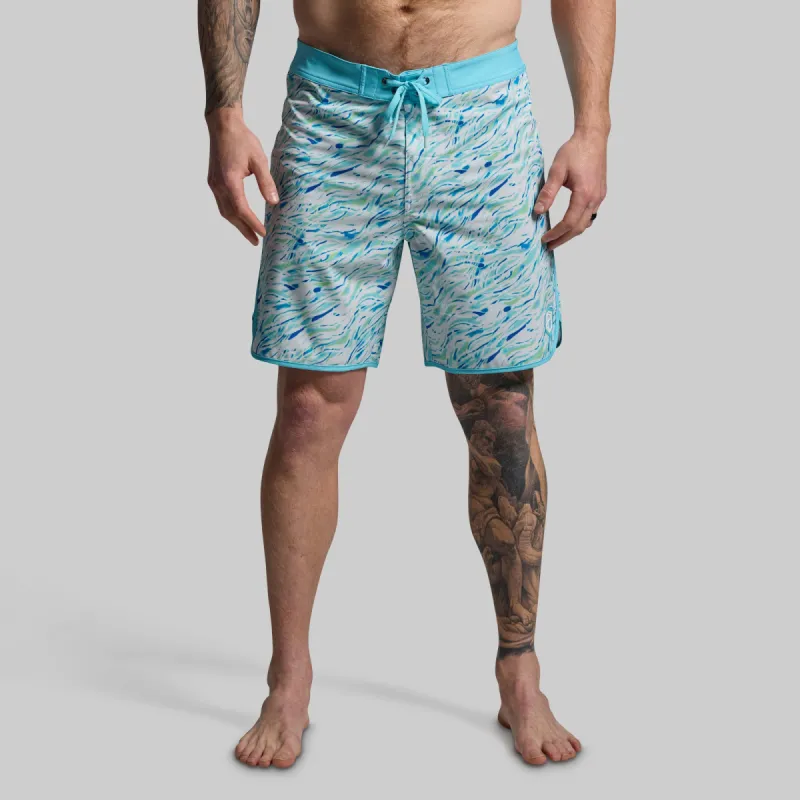 Island Short 8" (Blue Waves) sold by Born Primitive