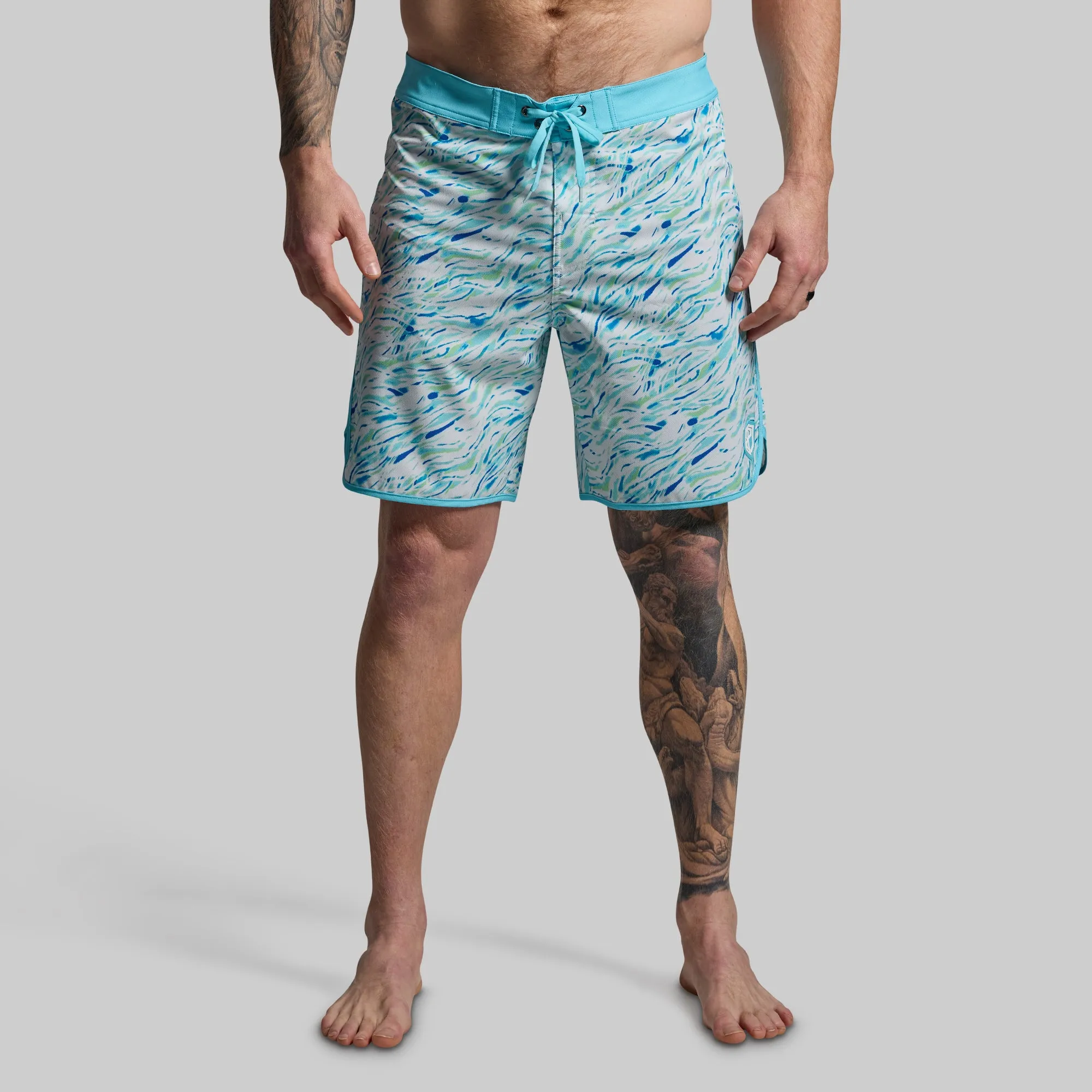 Island Short 8" (Blue Waves) sold by Born Primitive