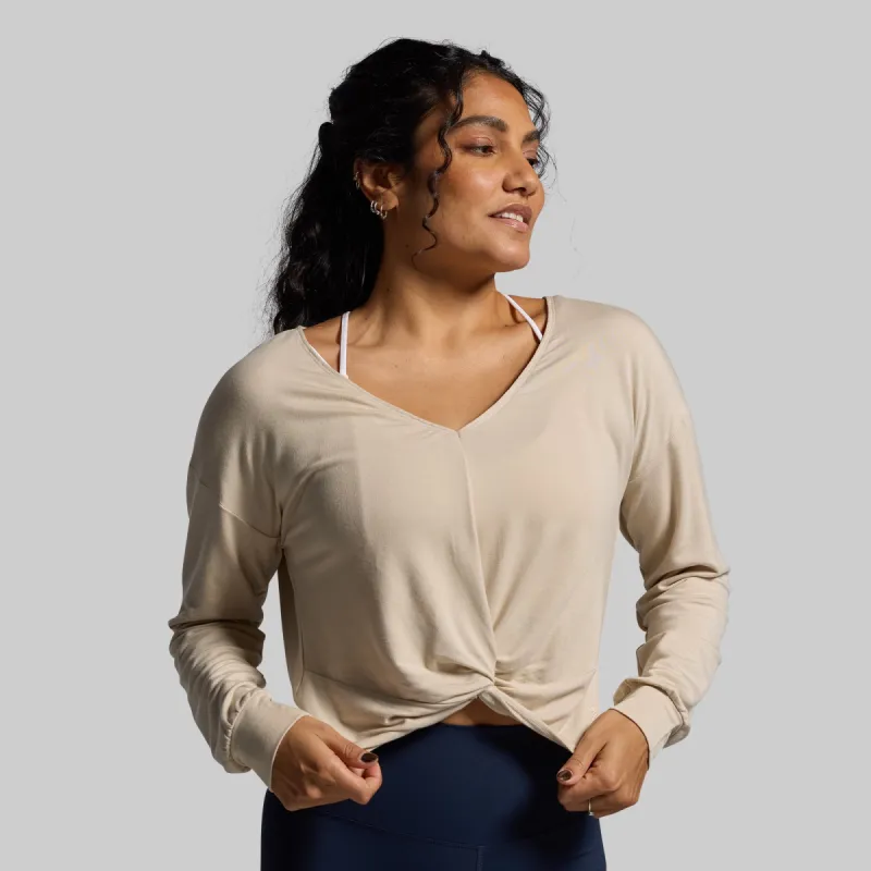 Two Ways Long Sleeve (Oatmeal) sold by Born Primitive