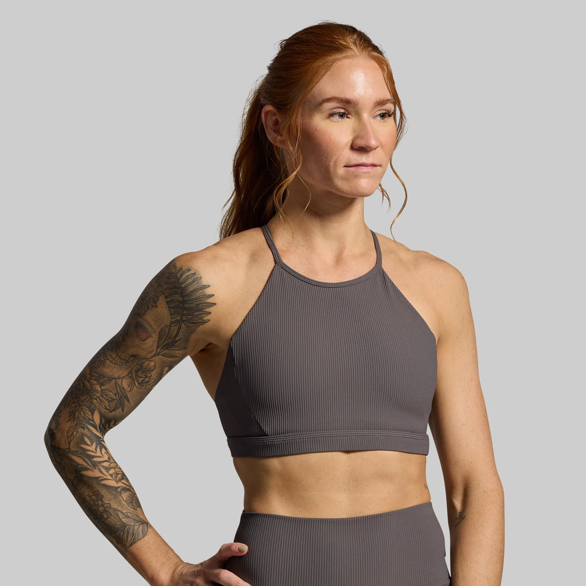 Break the Limits Sports Bra (Dark Grey) sold by Born Primitive product image thumbnail 2