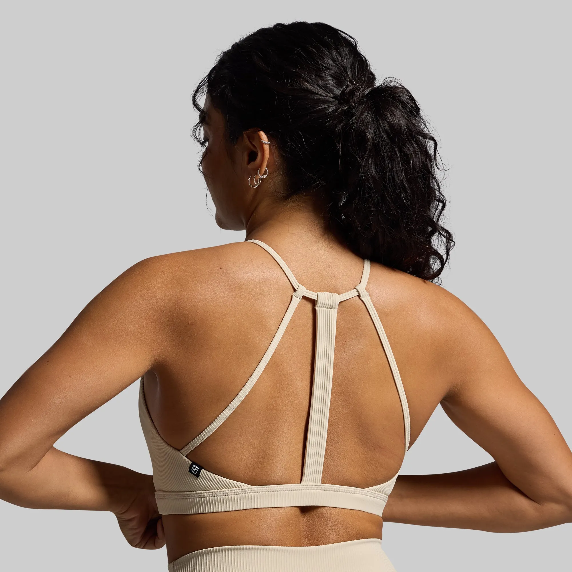 Break the Limits Sports Bra (Oatmeal) sold by Born Primitive