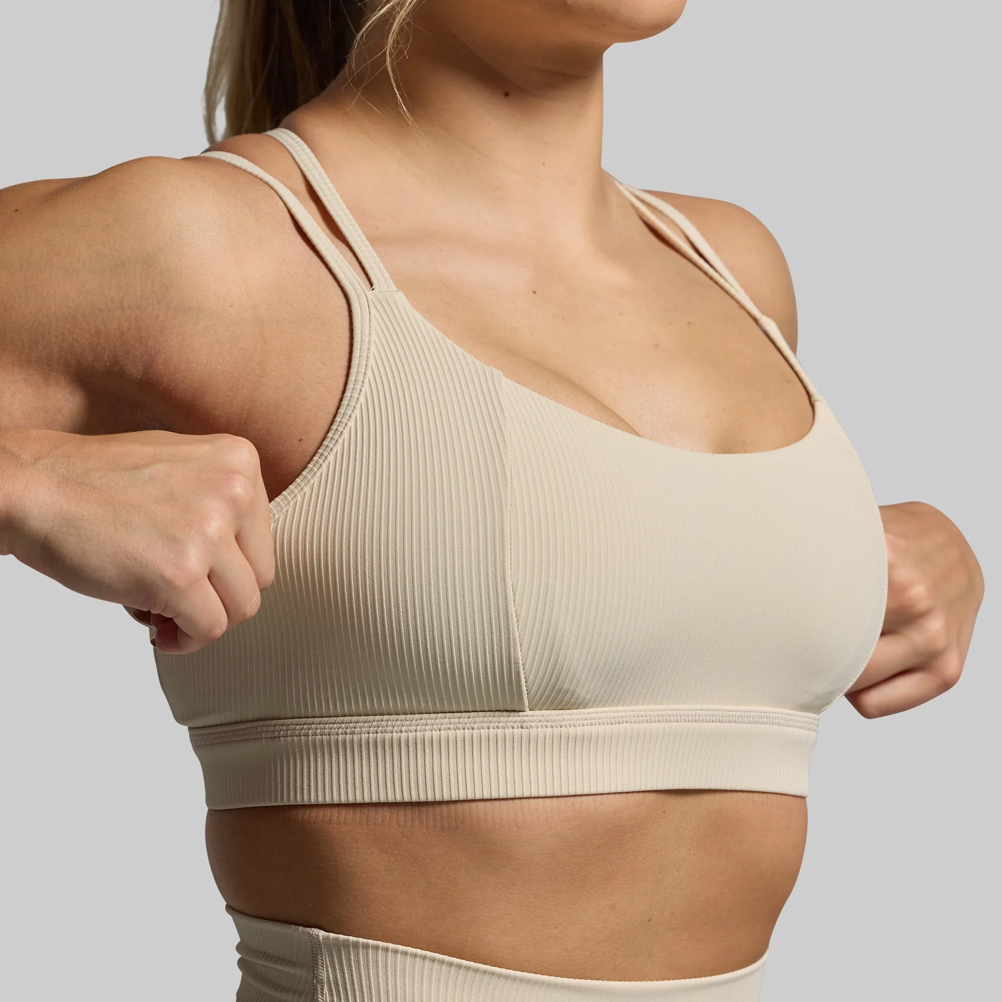Lotus Sports Bra (Oatmeal) sold by Born Primitive product image thumbnail 4