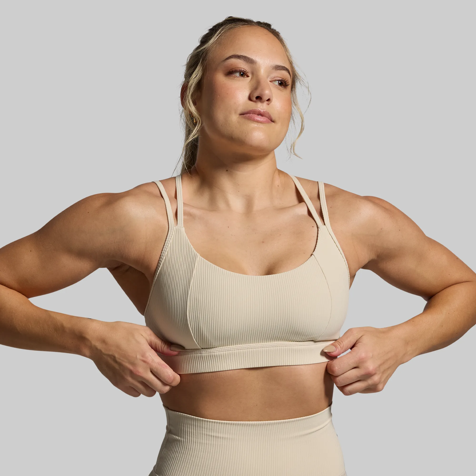 Lotus Sports Bra (Oatmeal) sold by Born Primitive product image thumbnail 2