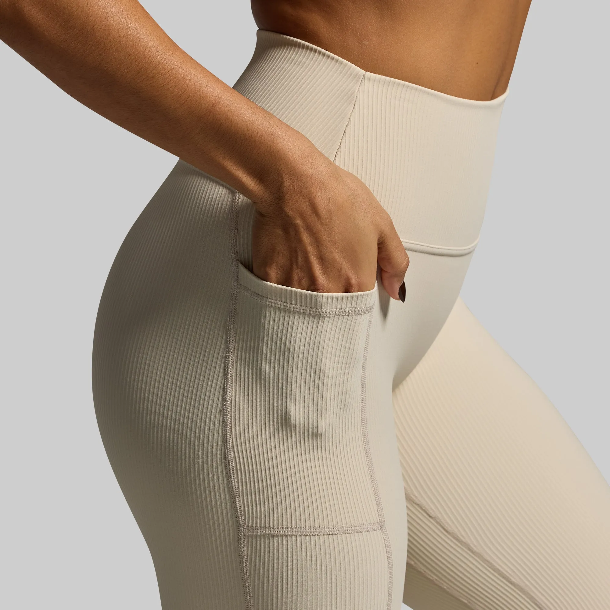 All or Nothing Capri w/ Pockets (Oatmeal) sold by Born Primitive product image thumbnail 4