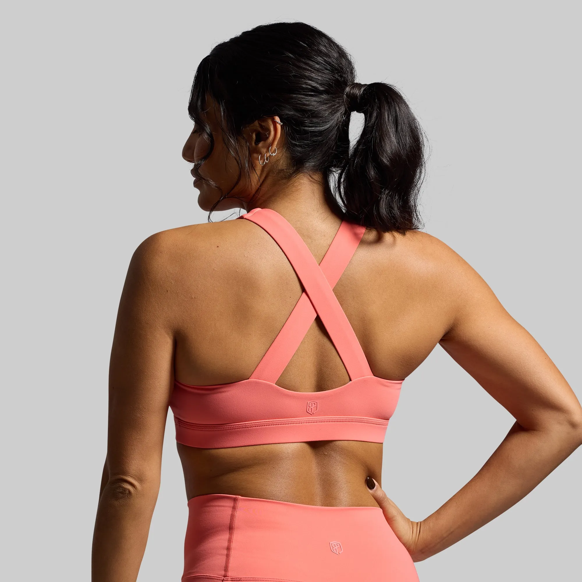 Your Essential Sports Bra (Hot Peach) sold by Born Primitive