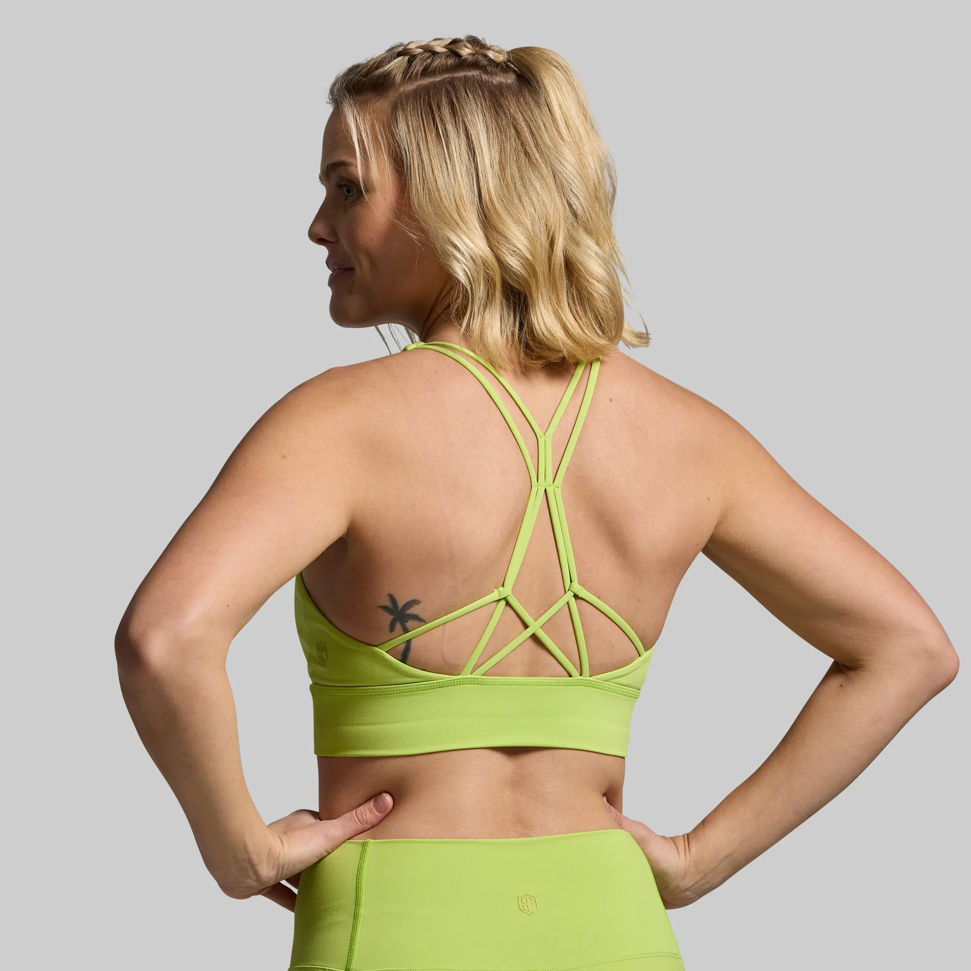 Untamed Sports Bra (Lime) sold by Born Primitive
