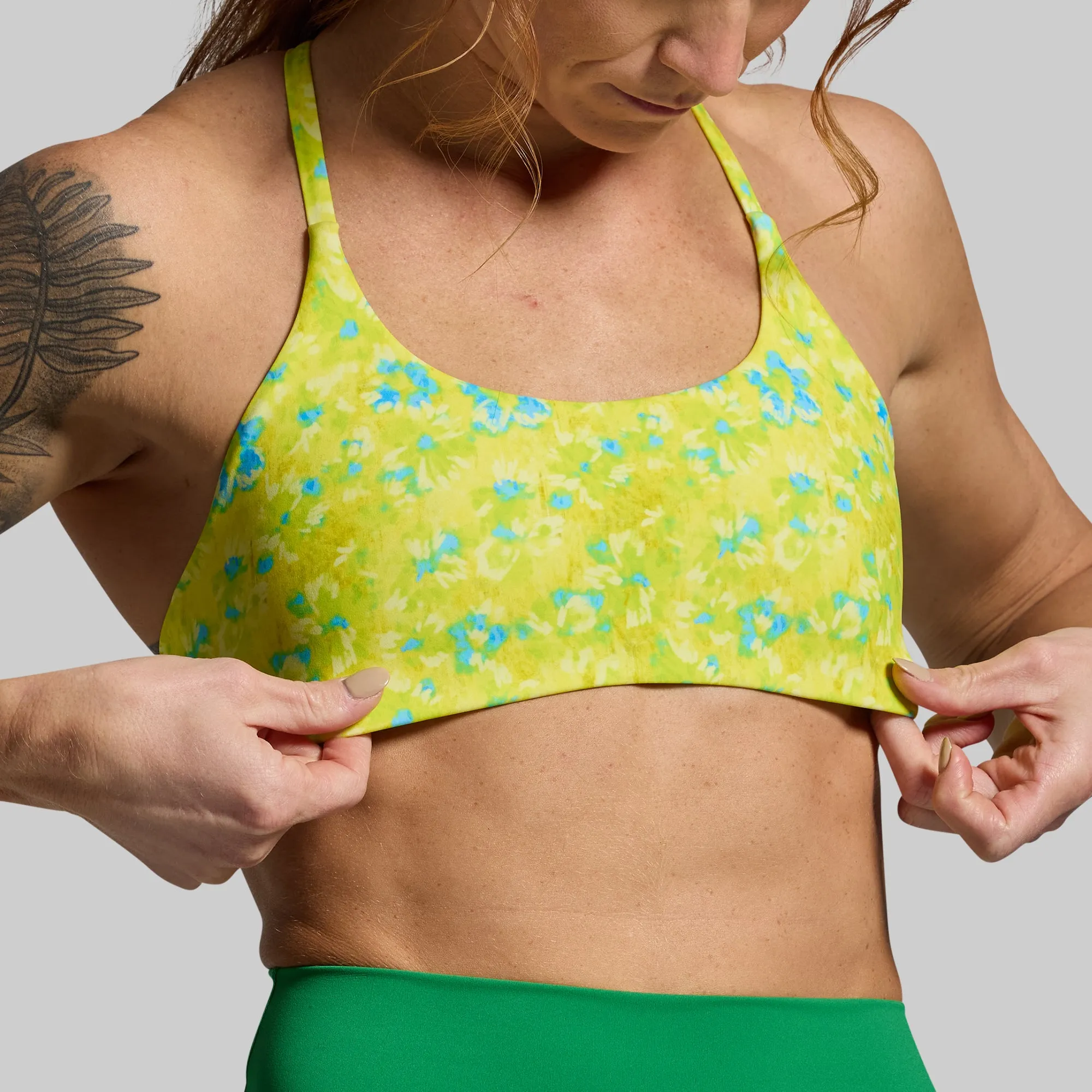 Serenity Sports Bra (Lime Splash) sold by Born Primitive product image thumbnail 5
