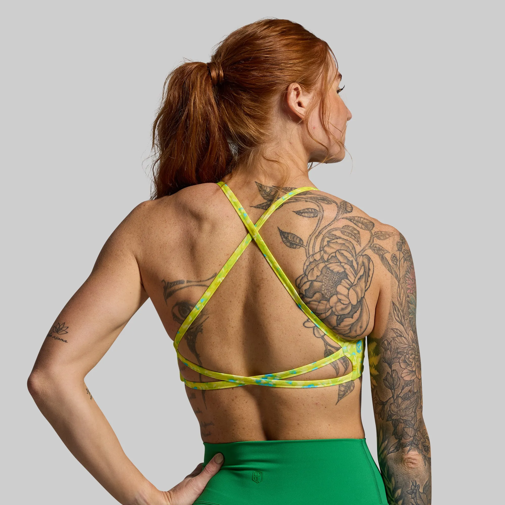 Serenity Sports Bra (Lime Splash) sold by Born Primitive