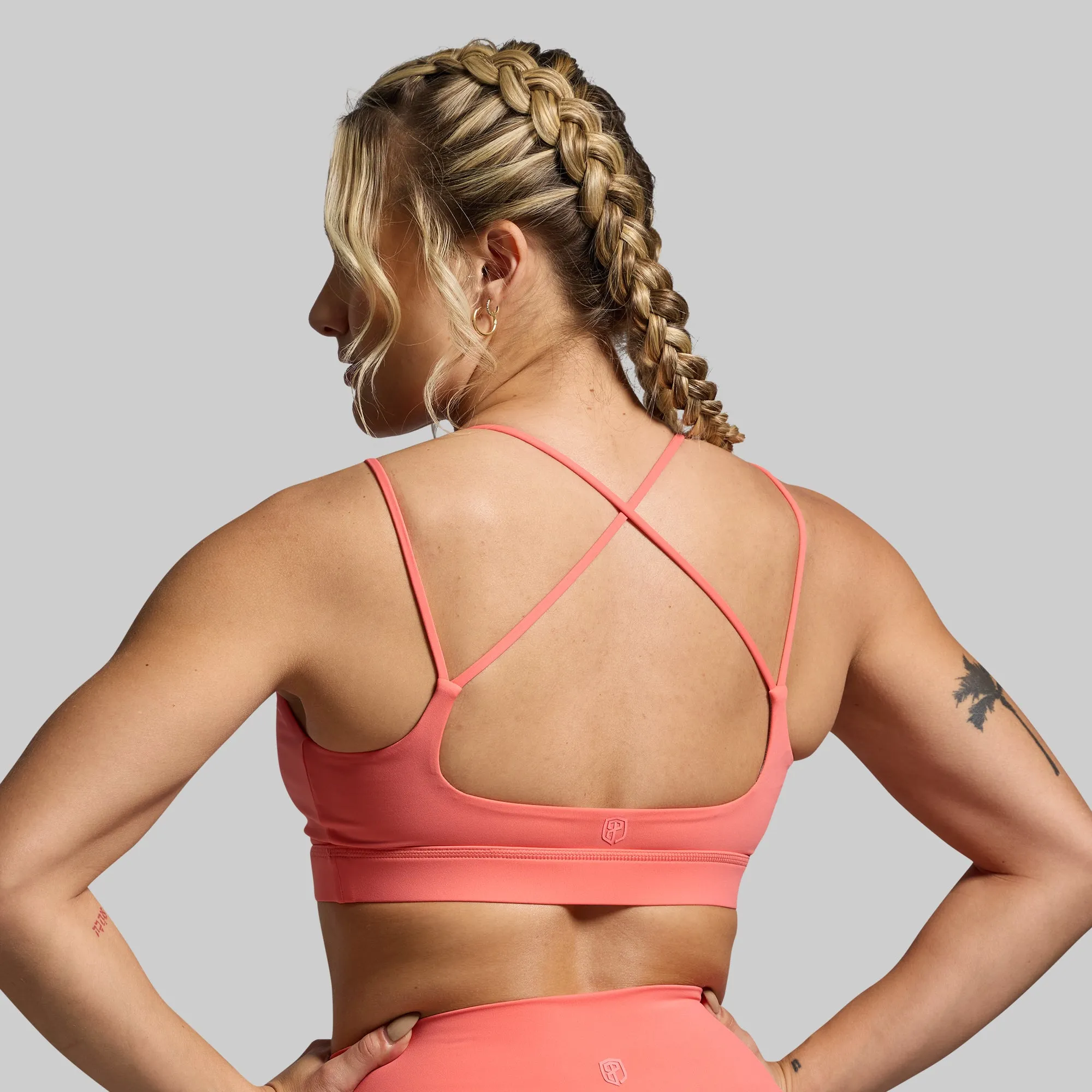 Exhale Sports Bra (Hot Peach) sold by Born Primitive