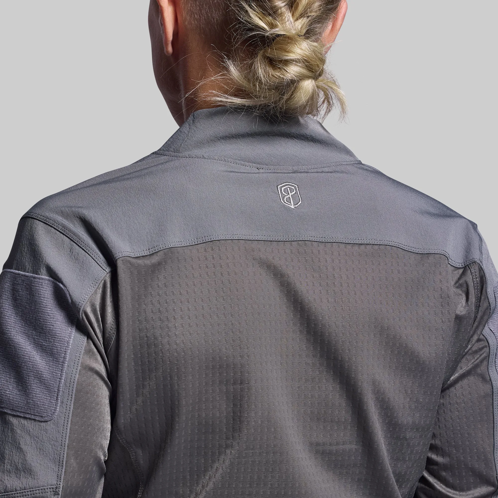 Women's Long Sleeve Op Top Pro (Wolf Grey) sold by Born Primitive product image thumbnail 3