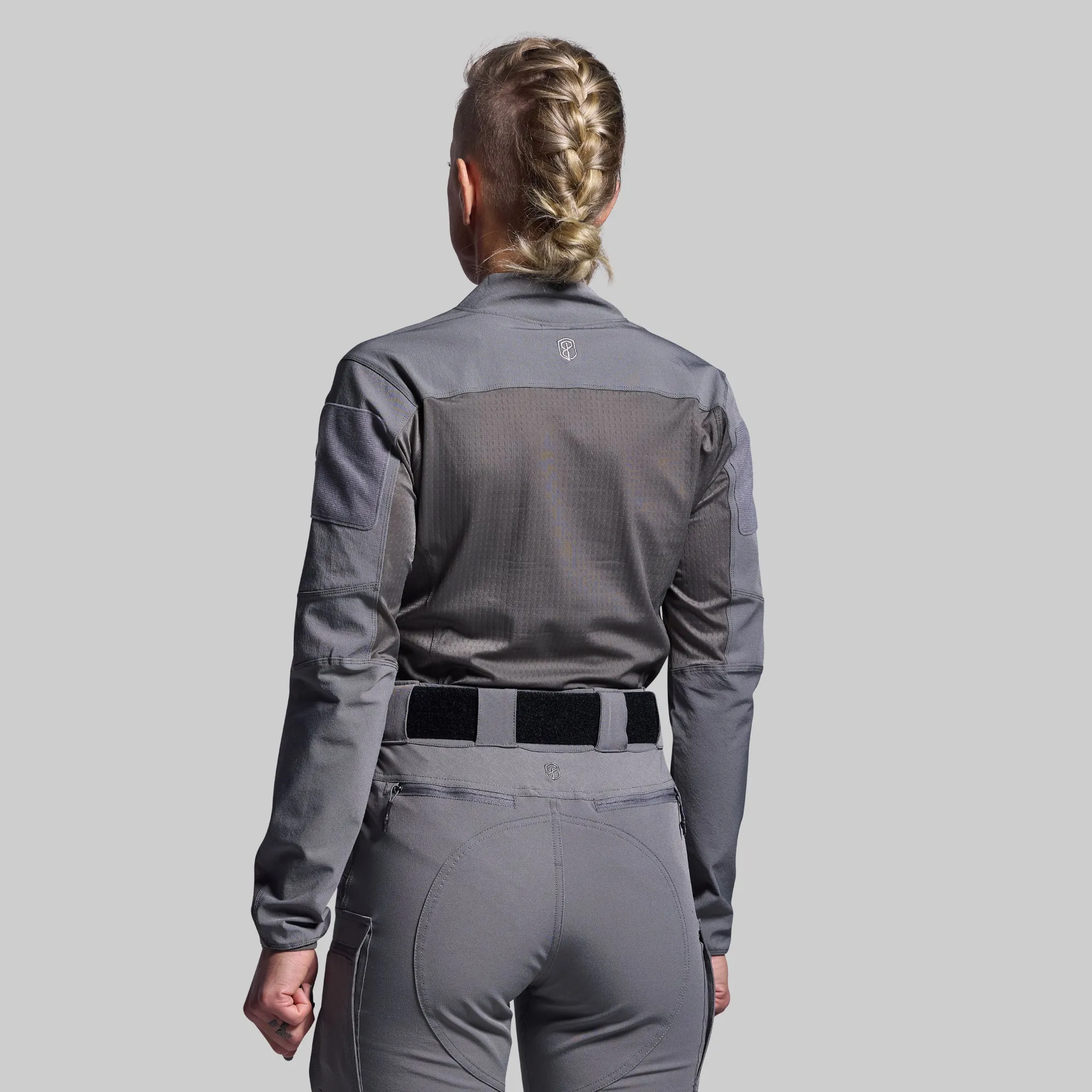 Women's Long Sleeve Op Top Pro (Wolf Grey) sold by Born Primitive product image thumbnail 2