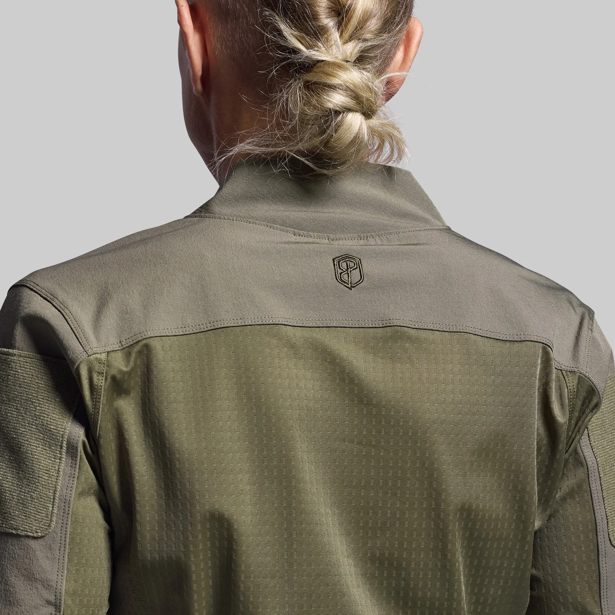 Women's Long Sleeve Op Top Pro (OD Green) sold by Born Primitive product image thumbnail 3
