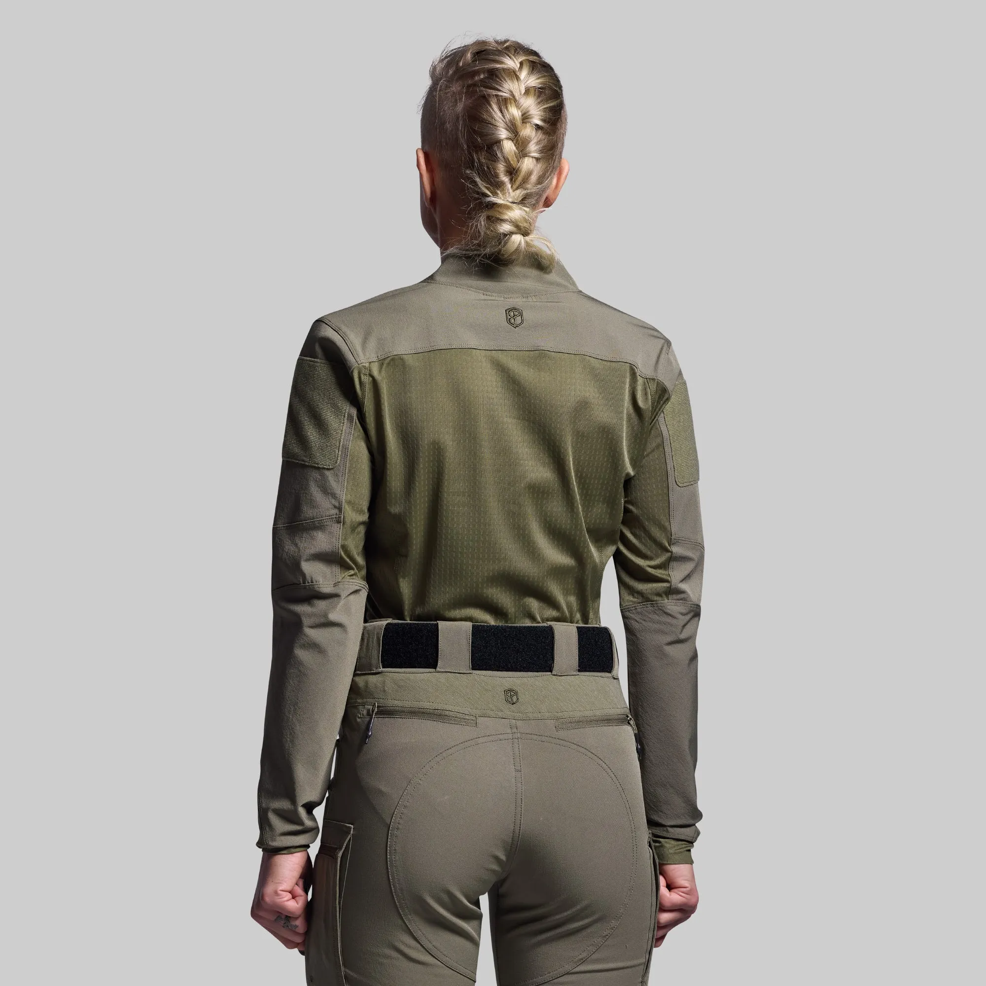 Women's Long Sleeve Op Top Pro (OD Green) sold by Born Primitive product image thumbnail 2