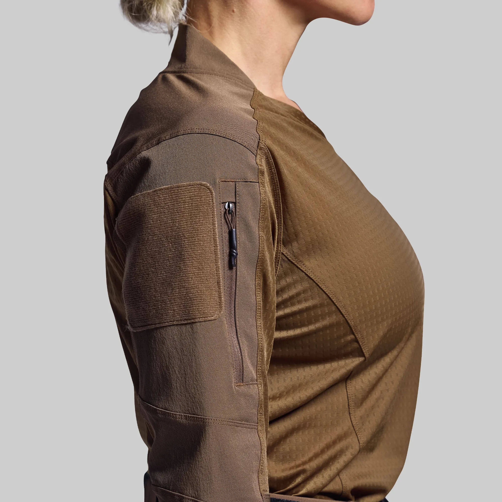 Women's Long Sleeve Op Top Pro (Coyote Brown) sold by Born Primitive product image thumbnail 5