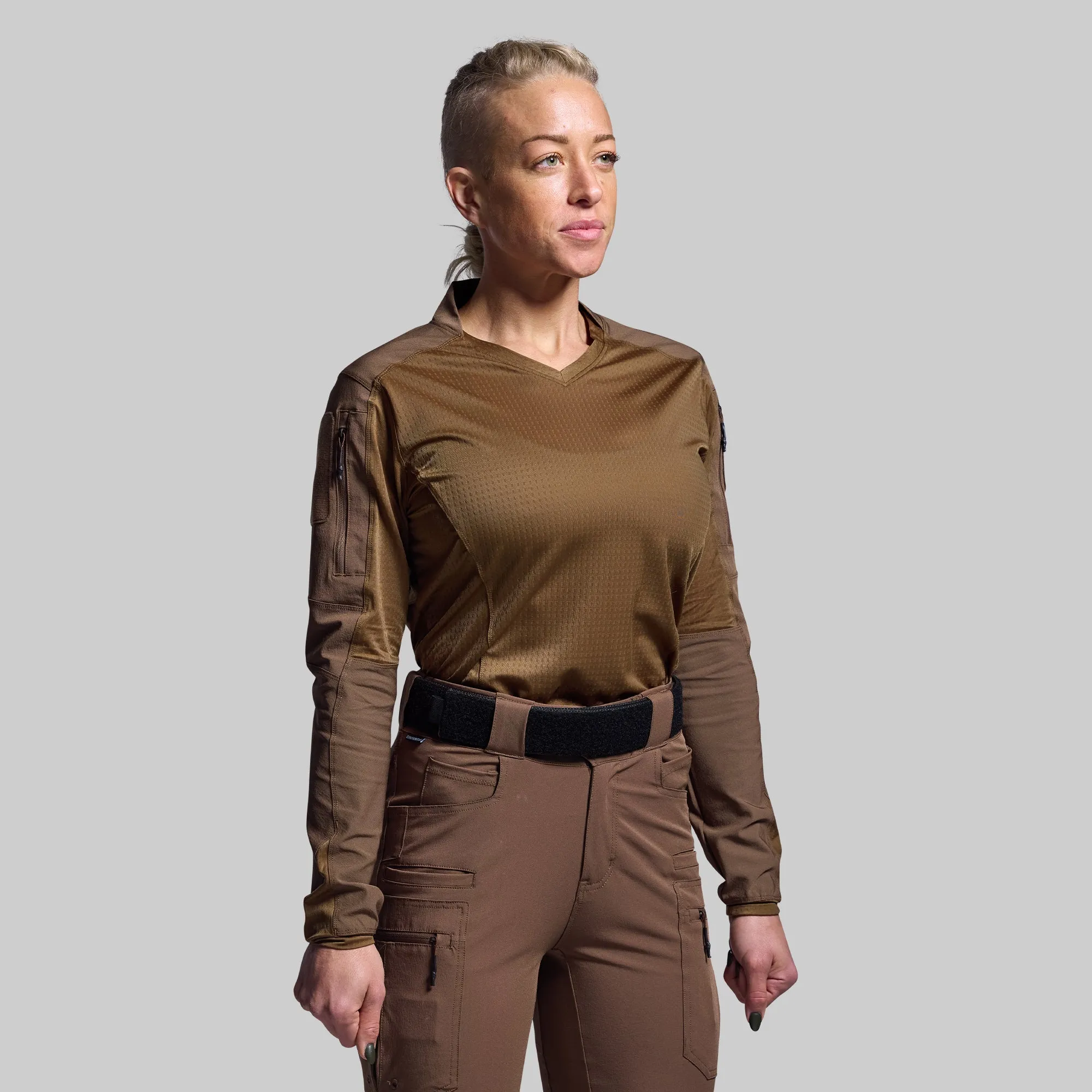 Women's Long Sleeve Op Top Pro (Coyote Brown) sold by Born Primitive