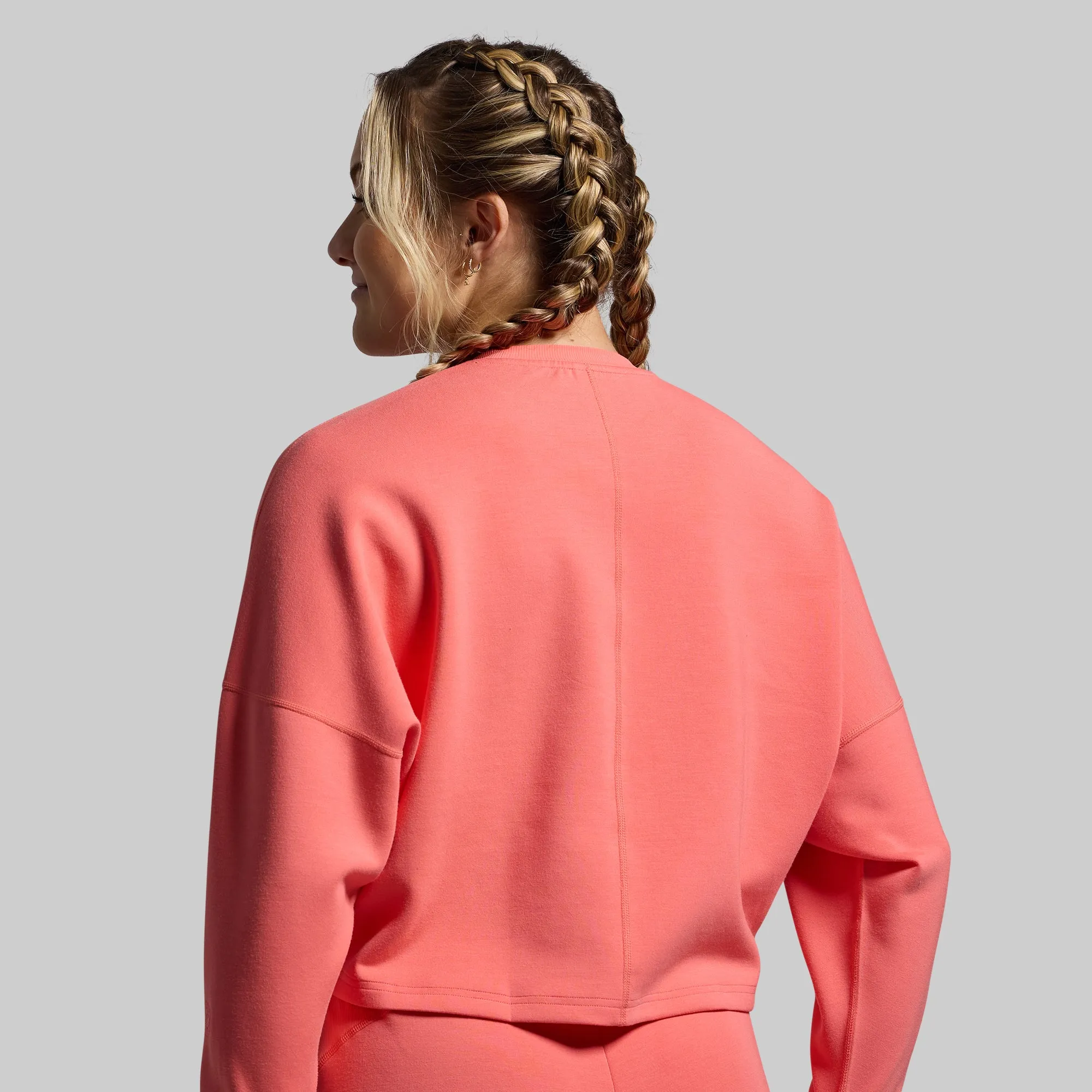 Lounge Lux Cropped Pullover (Hot Peach) sold by Born Primitive product image thumbnail 2