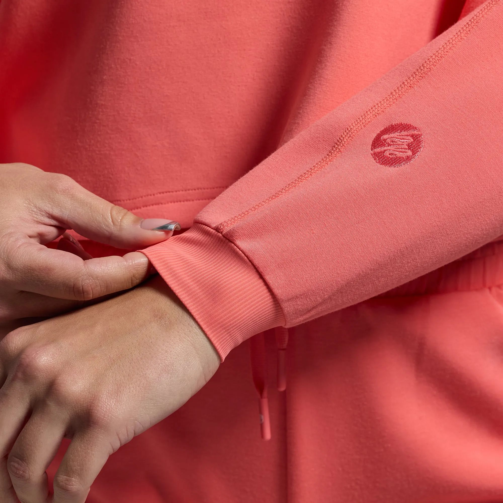 Lounge Lux Cropped Pullover (Hot Peach) sold by Born Primitive product image thumbnail 5