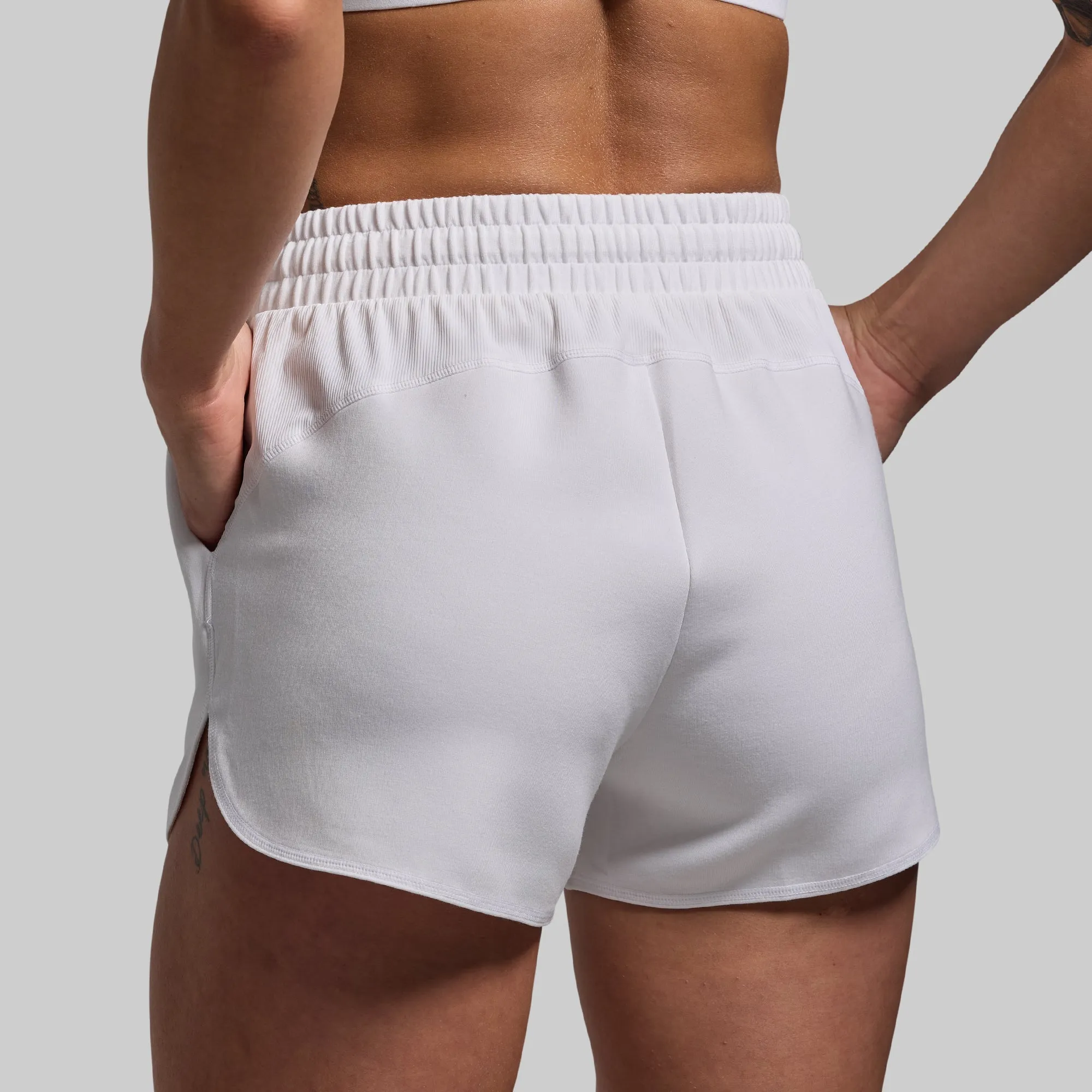 Lounge Lux Short (White) sold by Born Primitive product image thumbnail 2