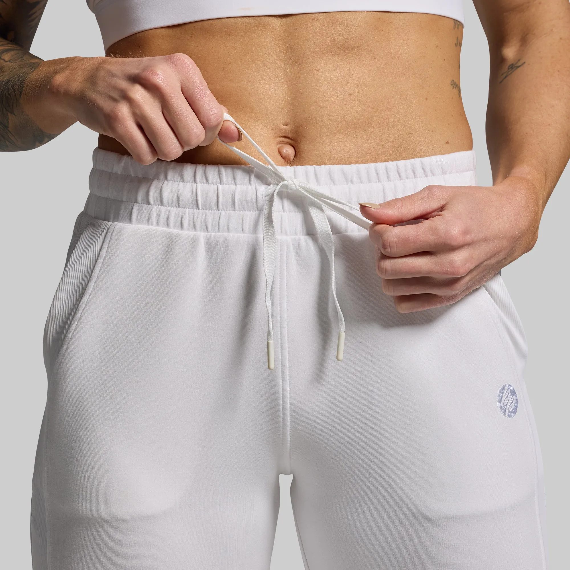 Women's Lounge Lux Jogger (White) sold by Born Primitive product image thumbnail 5