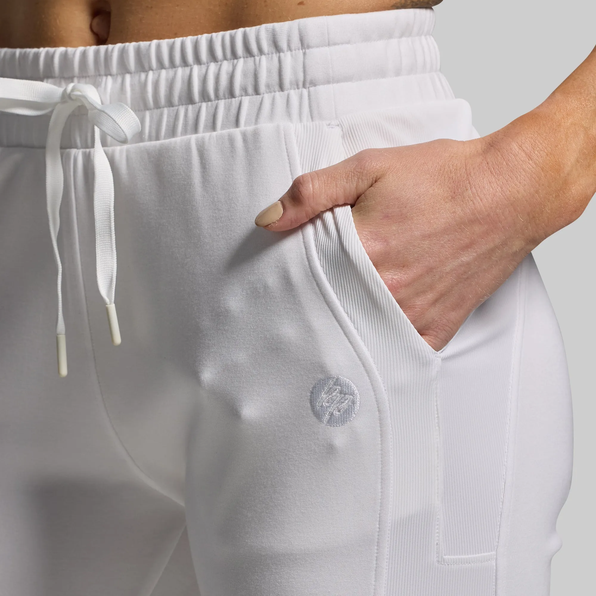 Women's Lounge Lux Jogger (White) sold by Born Primitive product image thumbnail 4