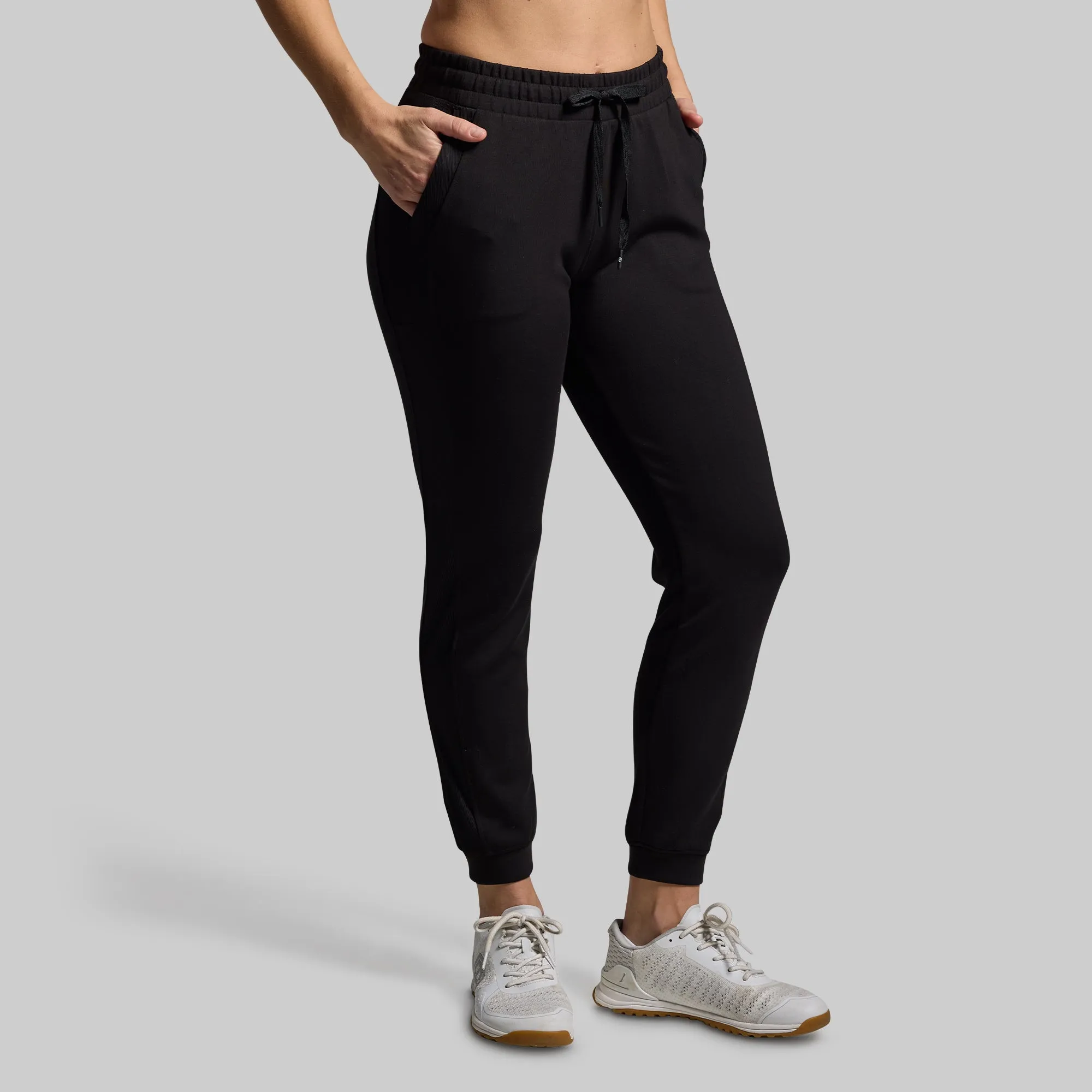 Women's Lounge Lux Jogger (Black) sold by Born Primitive