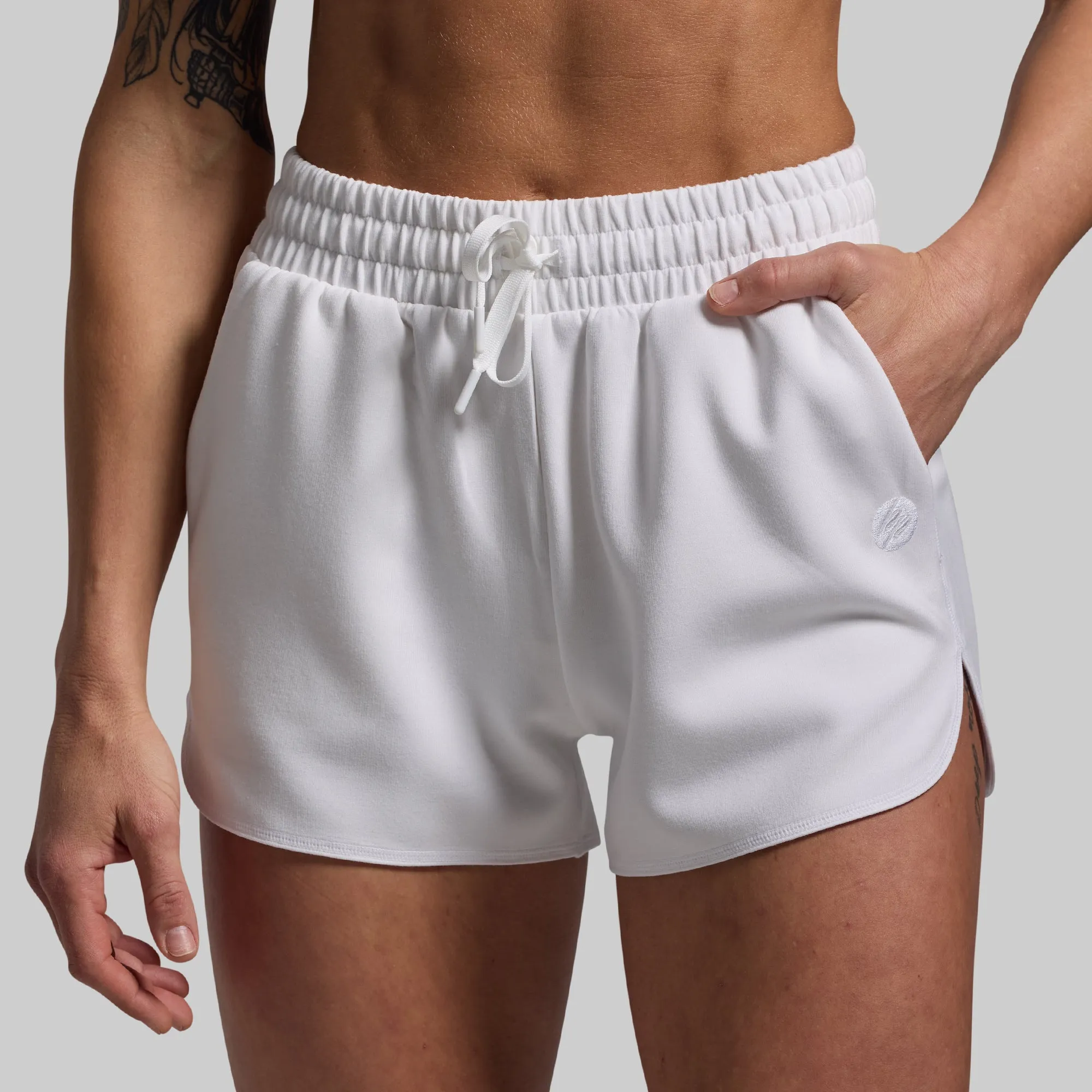 Lounge Lux Short Set (White) sold by Born Primitive product image thumbnail 5