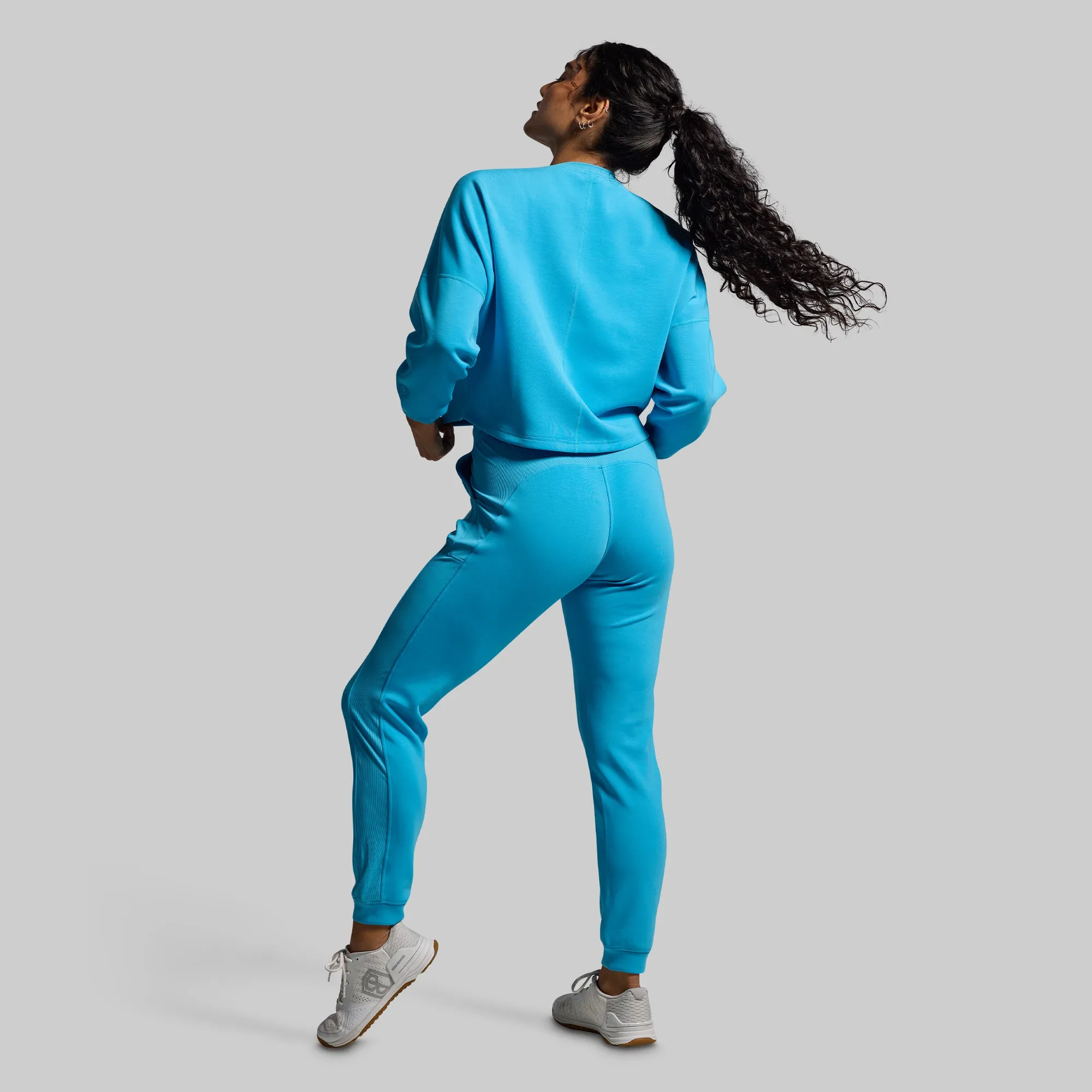 Lounge Lux Cropped Pullover Set (Aquarius) sold by Born Primitive product image thumbnail 4