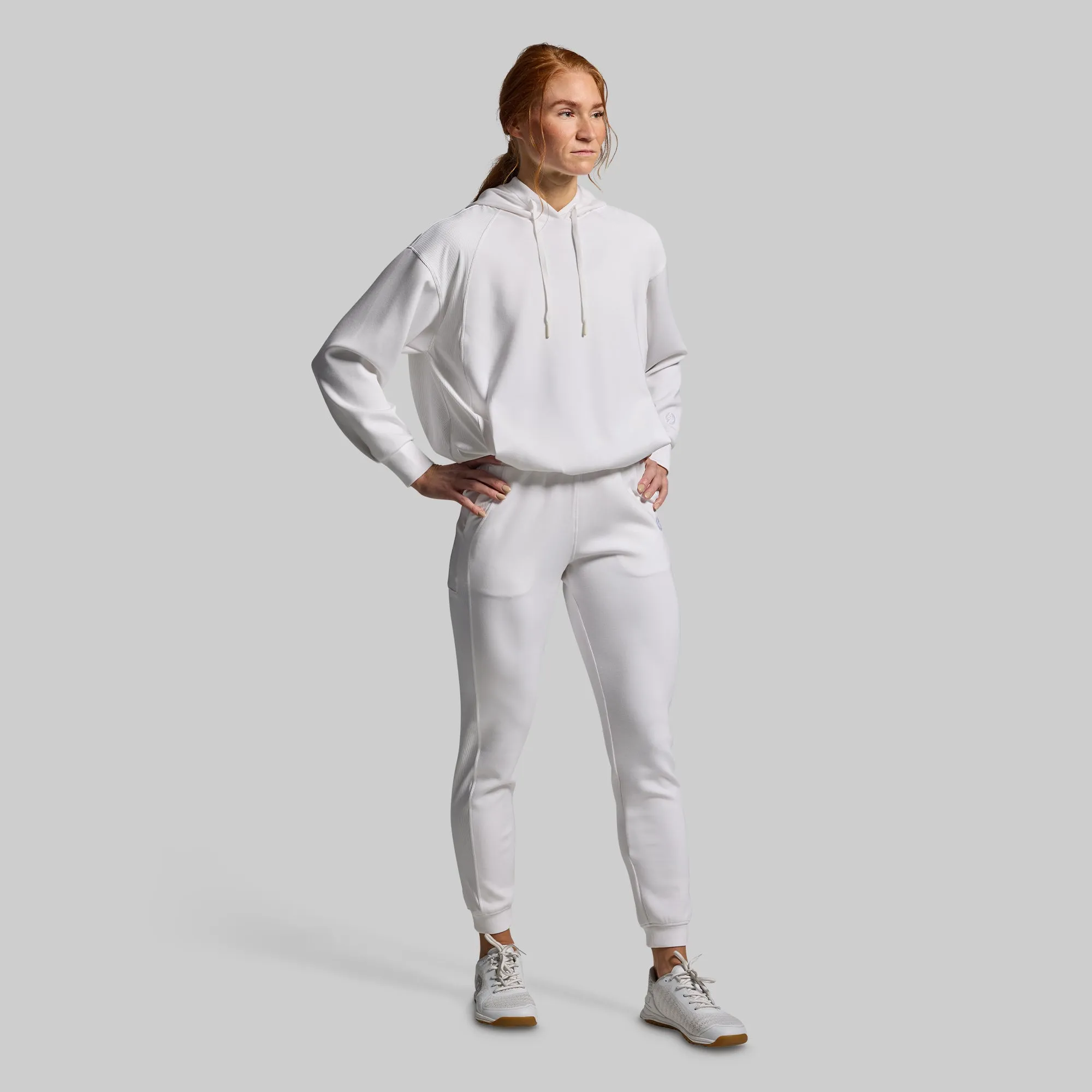 Lounge Lux Hoodie Set (White) sold by Born Primitive