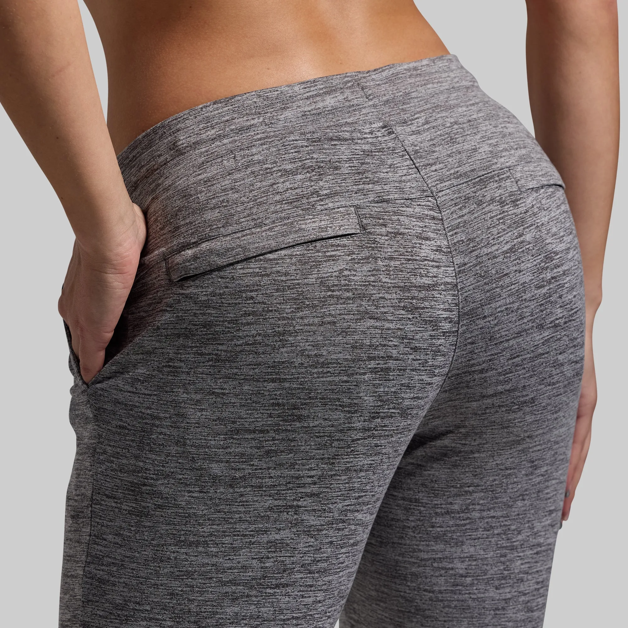 Women's Rest Day Low Rise Athleisure Jogger (Heather Grey) sold by Born Primitive product image thumbnail 4