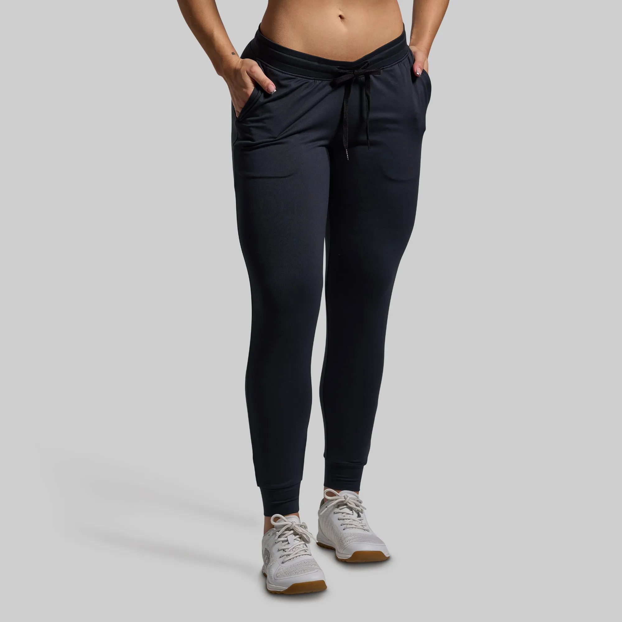 Women's Rest Day Low Rise Athleisure Jogger (Black) sold by Born Primitive