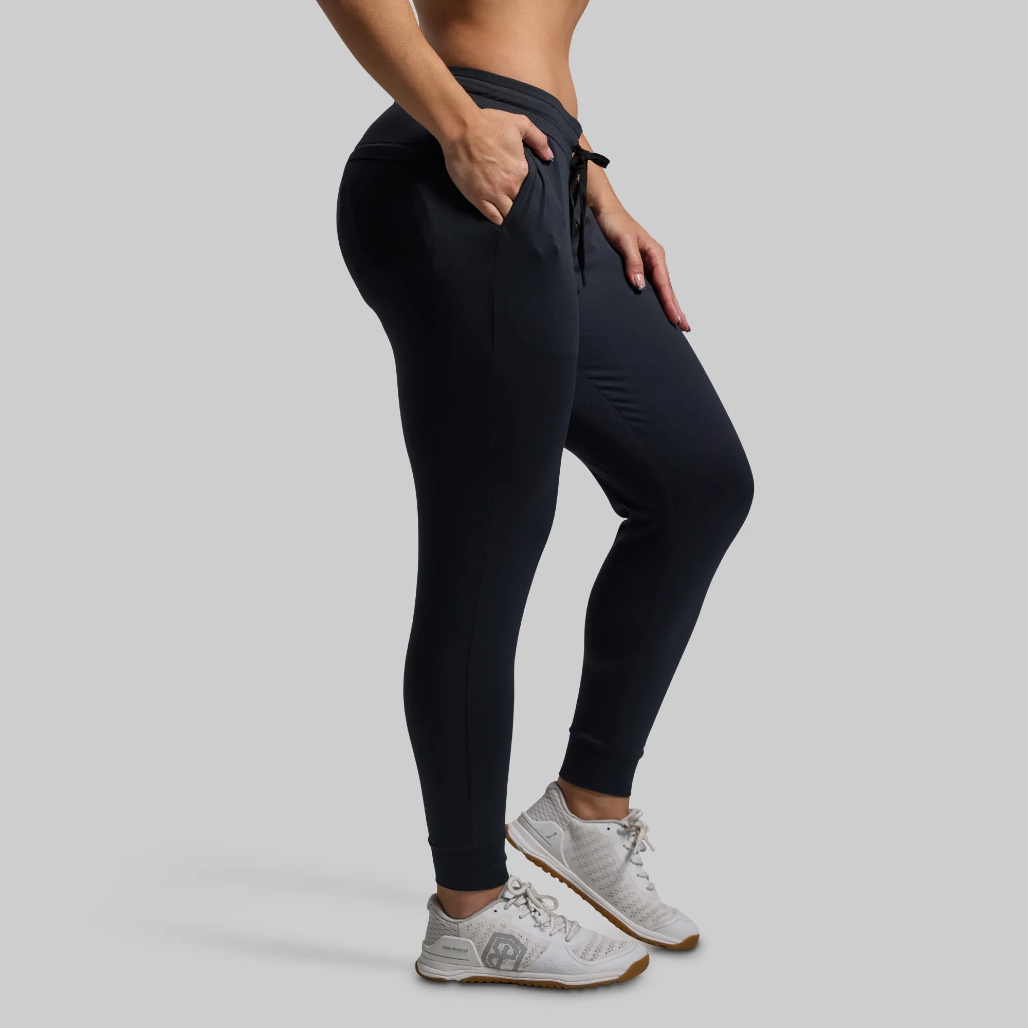 Women's Rest Day Low Rise Athleisure Jogger (Black) sold by Born Primitive product image thumbnail 3